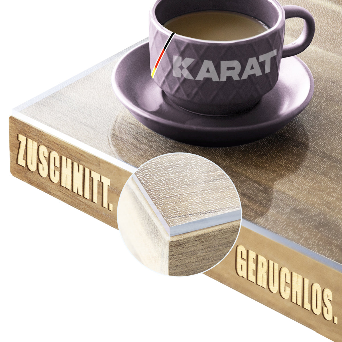 Folia na stół, przezroczysta, matowa, z prostym cięciem | Imperial | Antypoślizgowa, wodoodporna folia ochronna na stoły | Indywidualne cięcie na wymiar