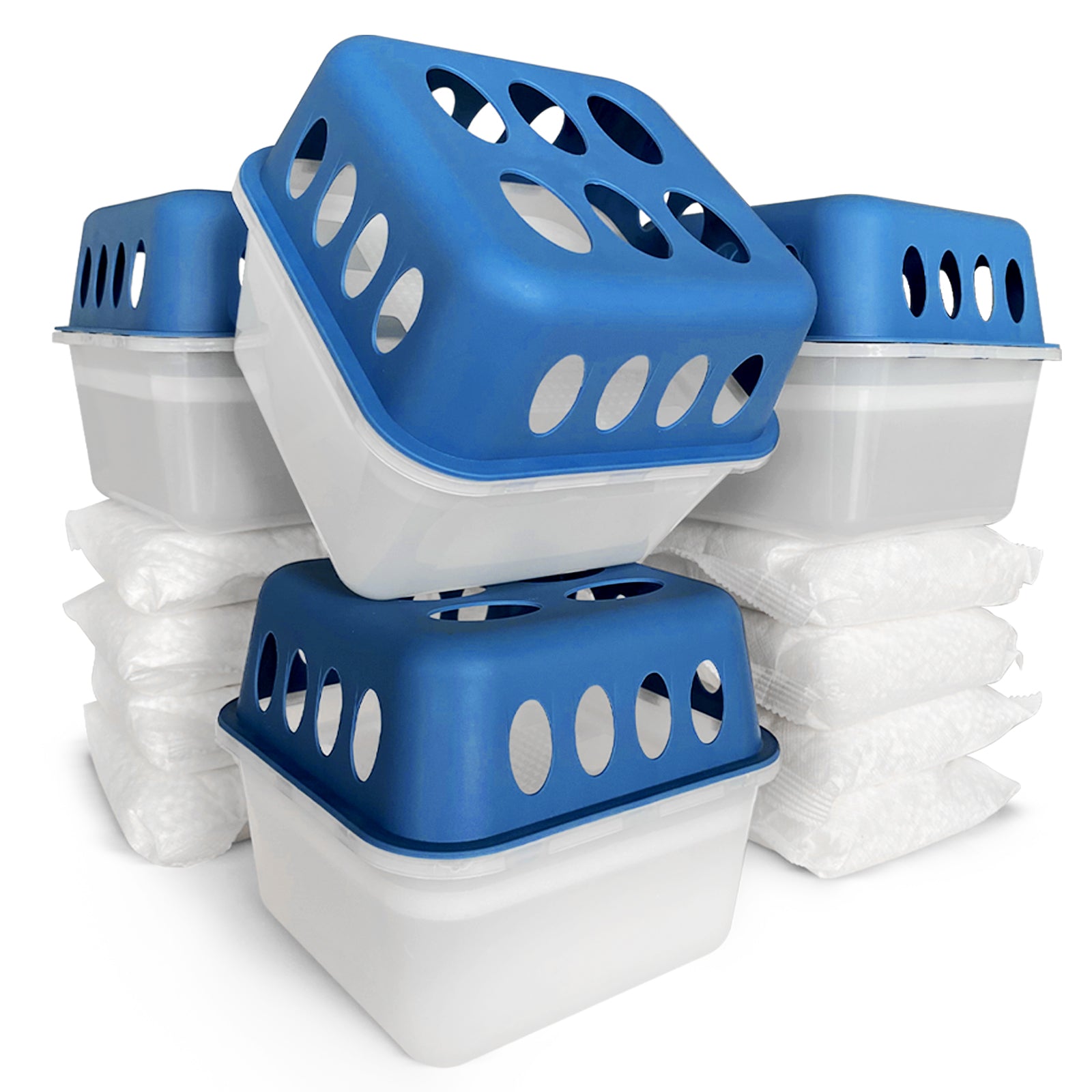 ZESTAW 4 osuszaczy | Osuszacz pokojowy w 6 kolorach i 2 wzorach | Możliwość wielokrotnego napełniania i wielokrotnego użytku