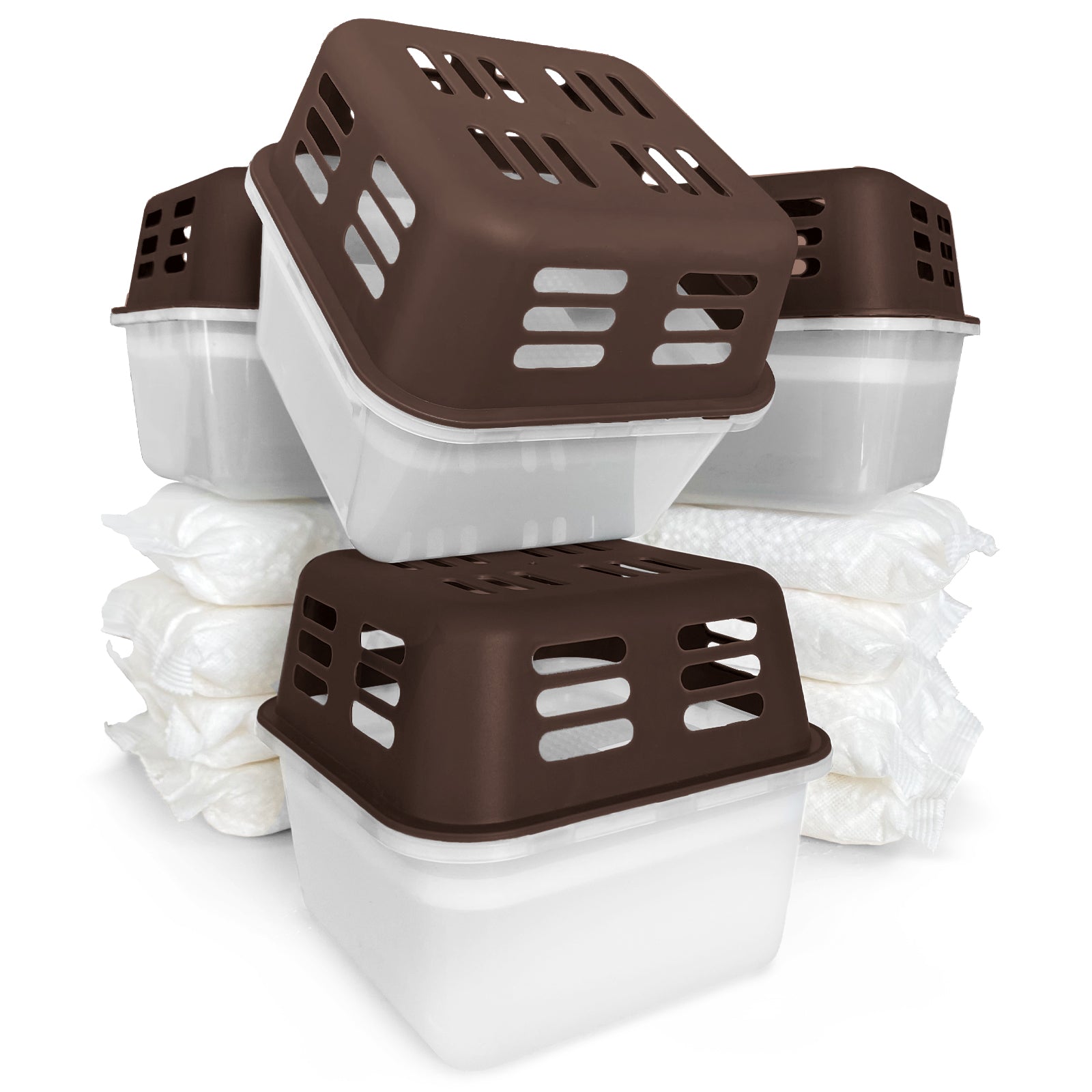 ZESTAW 4 osuszaczy | Osuszacz pokojowy w 6 kolorach i 2 wzorach | Możliwość wielokrotnego napełniania i wielokrotnego użytku