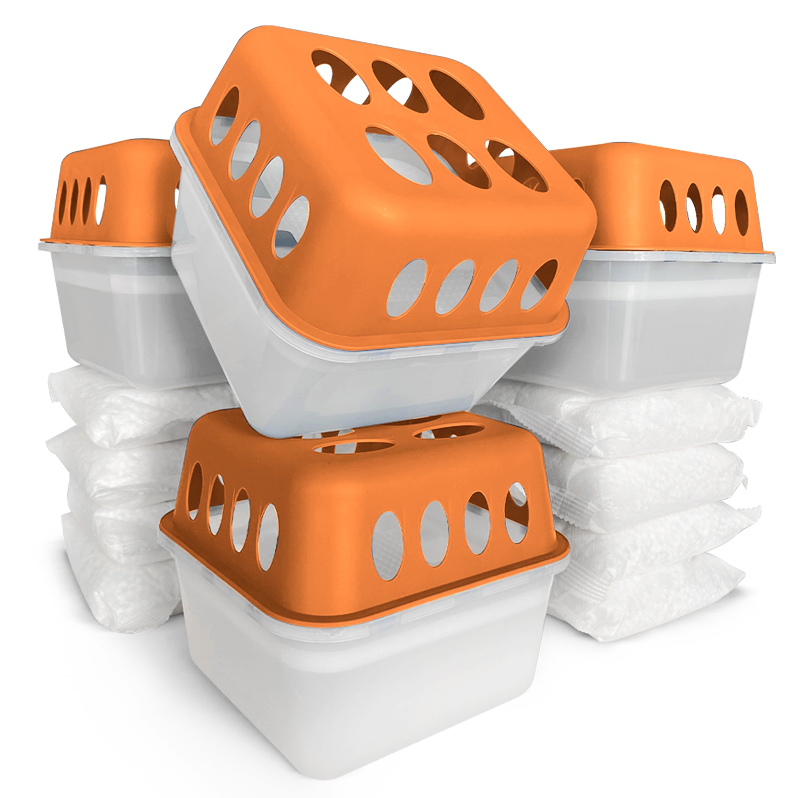 ZESTAW 4 osuszaczy | Osuszacz pokojowy w 6 kolorach i 2 wzorach | Możliwość wielokrotnego napełniania i wielokrotnego użytku