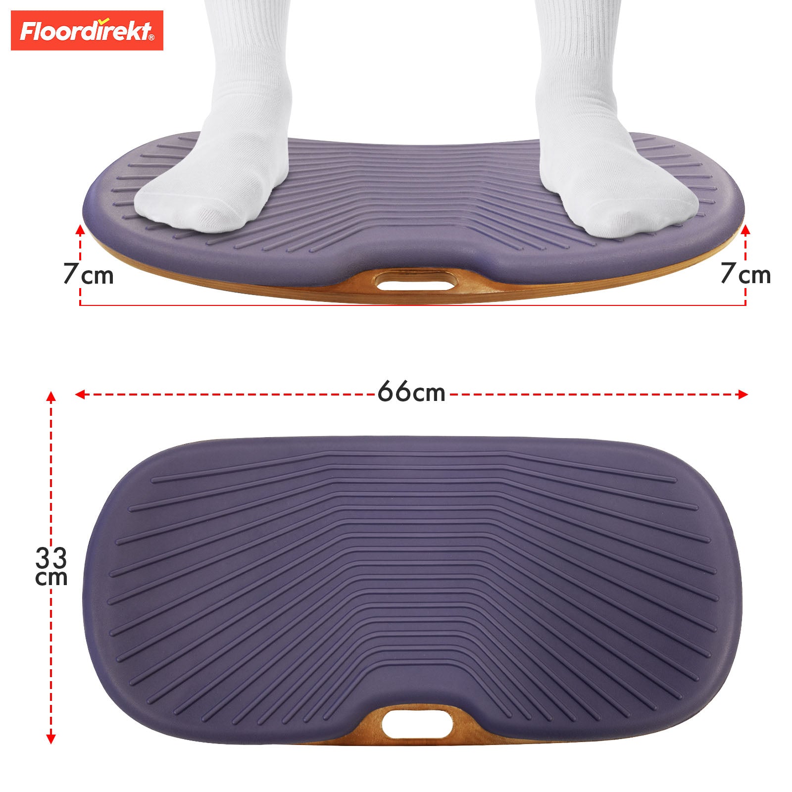 Balance Board | Hawaii | Mata przeciwzmęczeniowa do biurek stojących w biurze i biurze domowym | Mata do pracy dostępna w dwóch wersjach