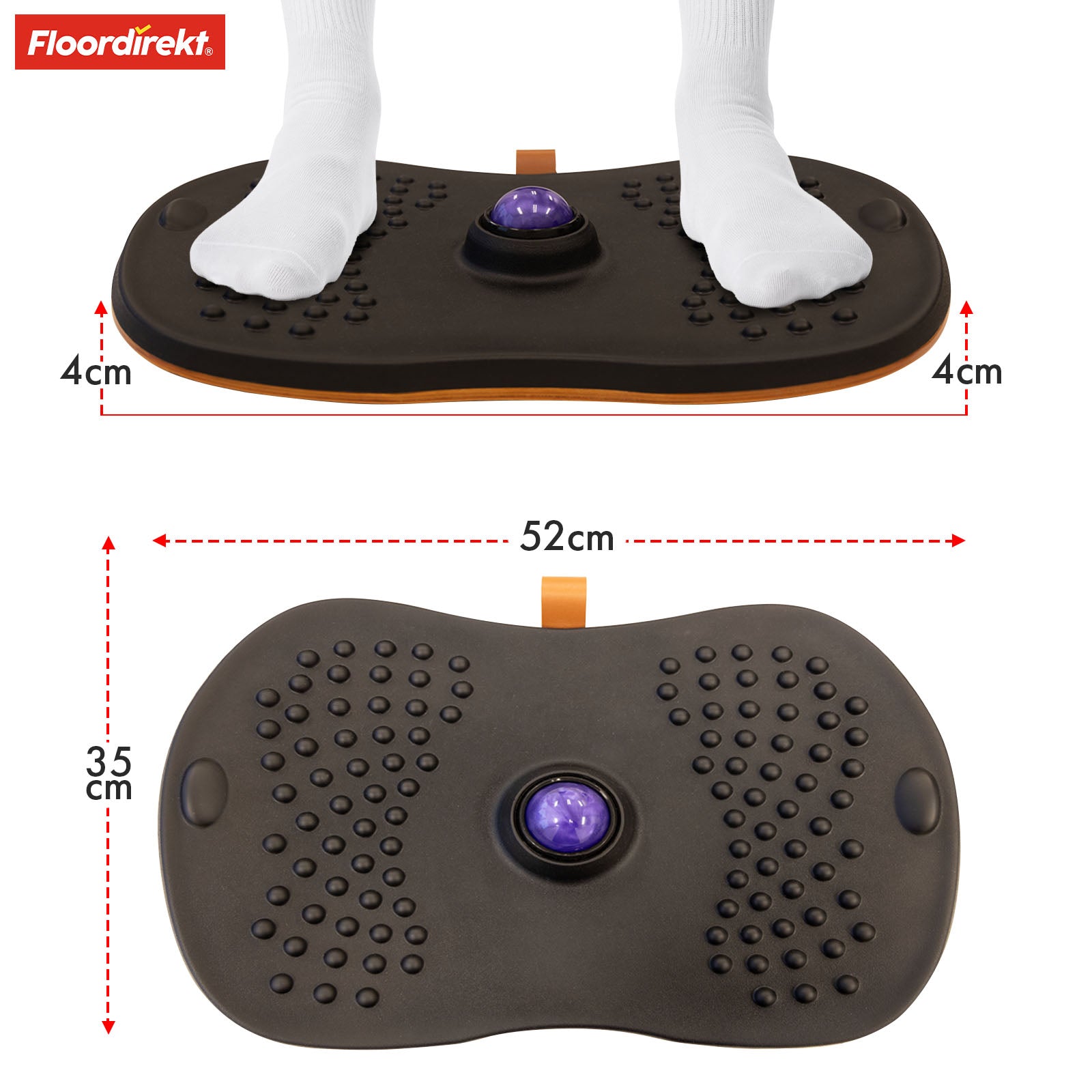 Balance Board | Hawaii | Mata przeciwzmęczeniowa do biurek stojących w biurze i biurze domowym | Mata do pracy dostępna w dwóch wersjach