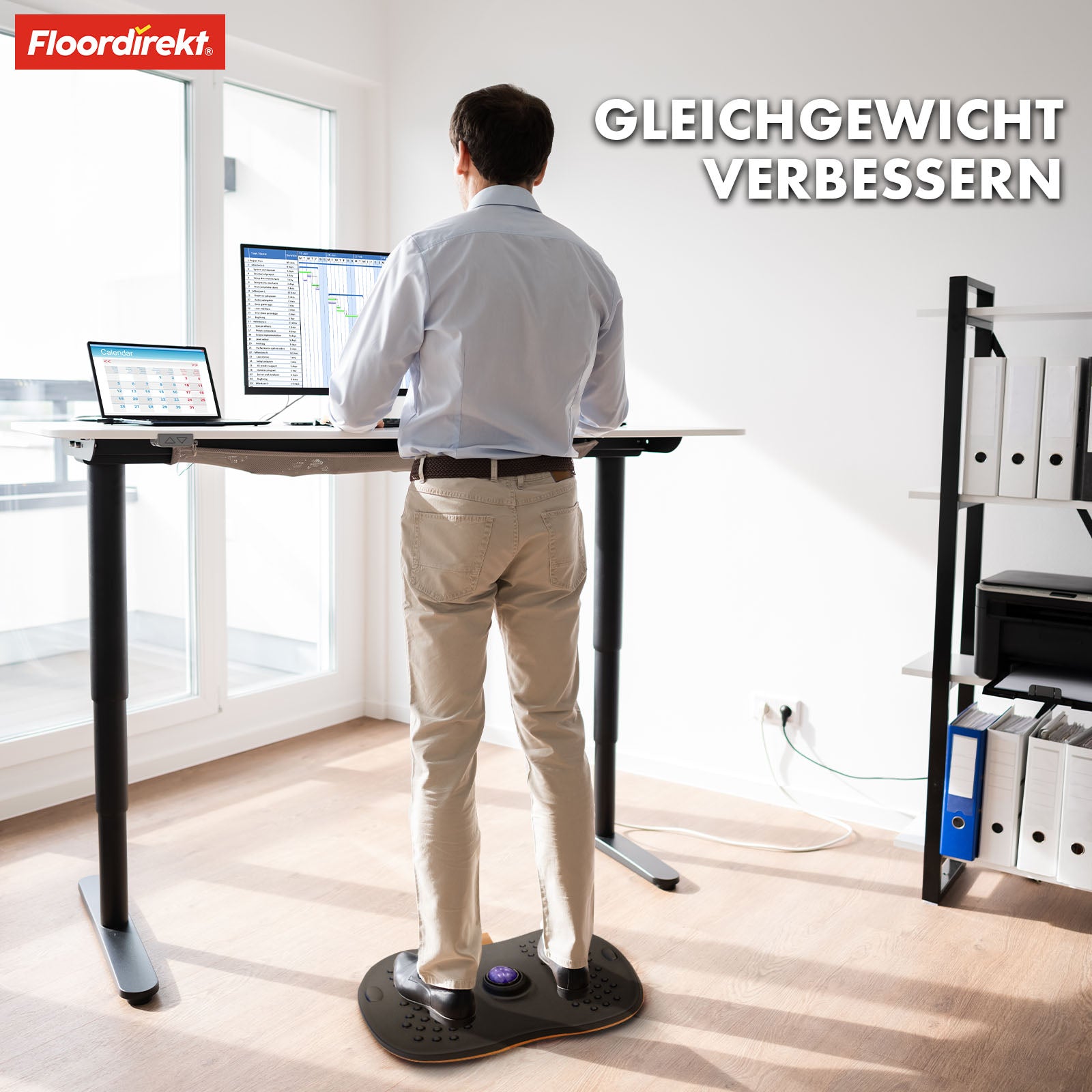 Balance Board | Hawaii | Mata przeciwzmęczeniowa do biurek stojących w biurze i biurze domowym | Mata do pracy dostępna w dwóch wersjach