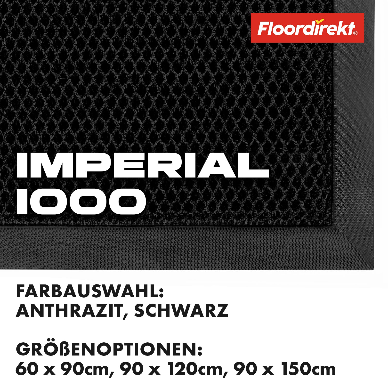 Wycieraczka | Imperial 1000 | Innowacyjna tkanina 3D zapewniająca skuteczną filtrację | Dostępna w 2 kolorach i 3 rozmiarach