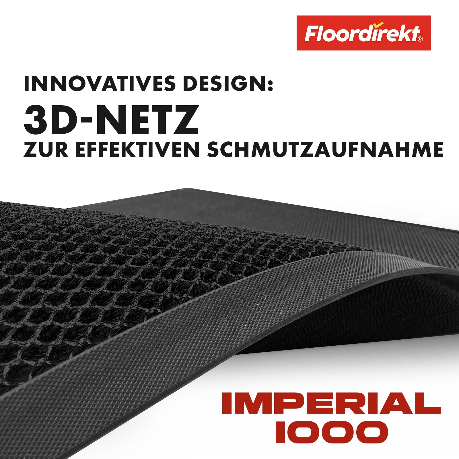 Wycieraczka | Imperial 1000 | Innowacyjna tkanina 3D zapewniająca skuteczną filtrację | Dostępna w 2 kolorach i 3 rozmiarach