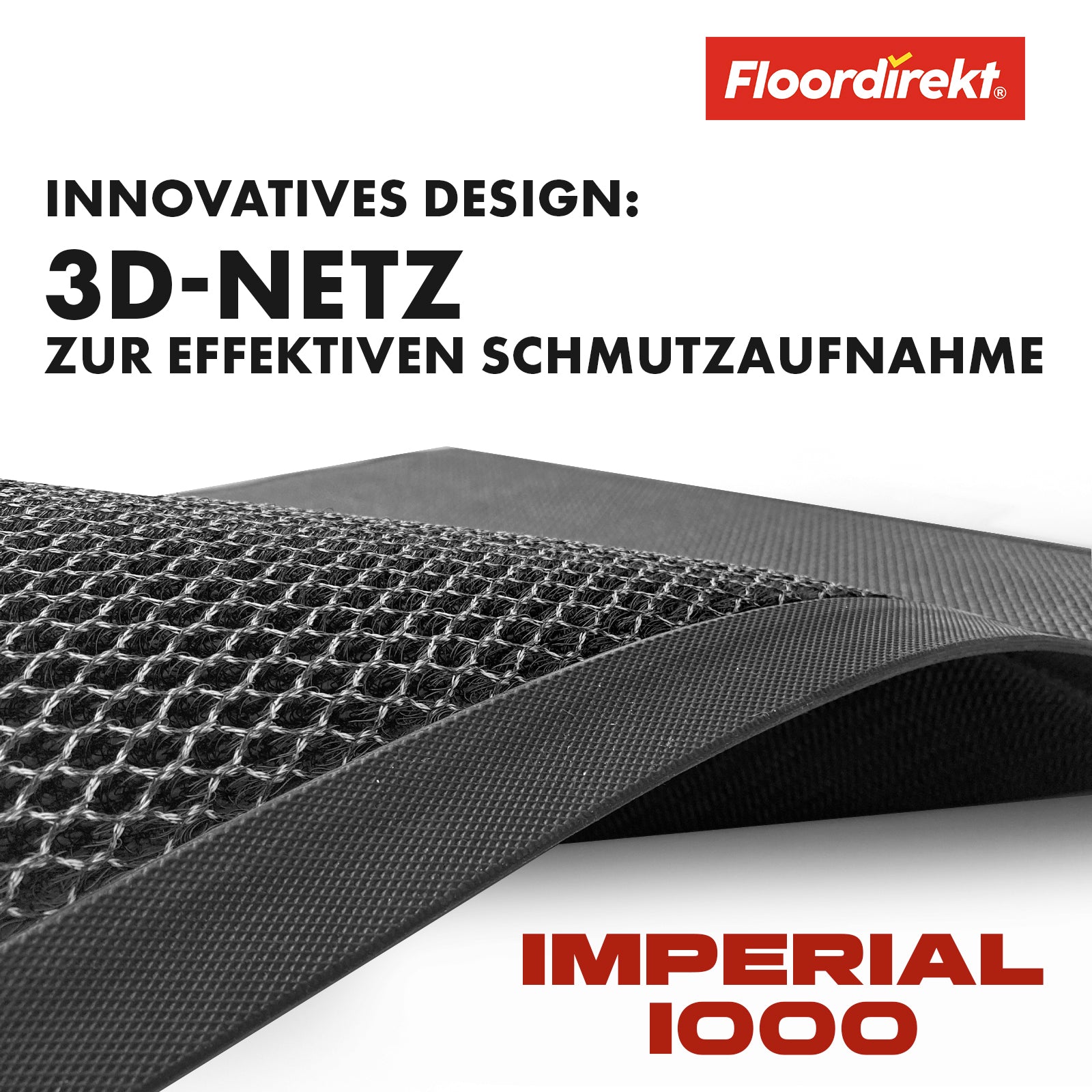 Wycieraczka | Imperial 1000 | Innowacyjna tkanina 3D zapewniająca skuteczną filtrację | Dostępna w 2 kolorach i 3 rozmiarach