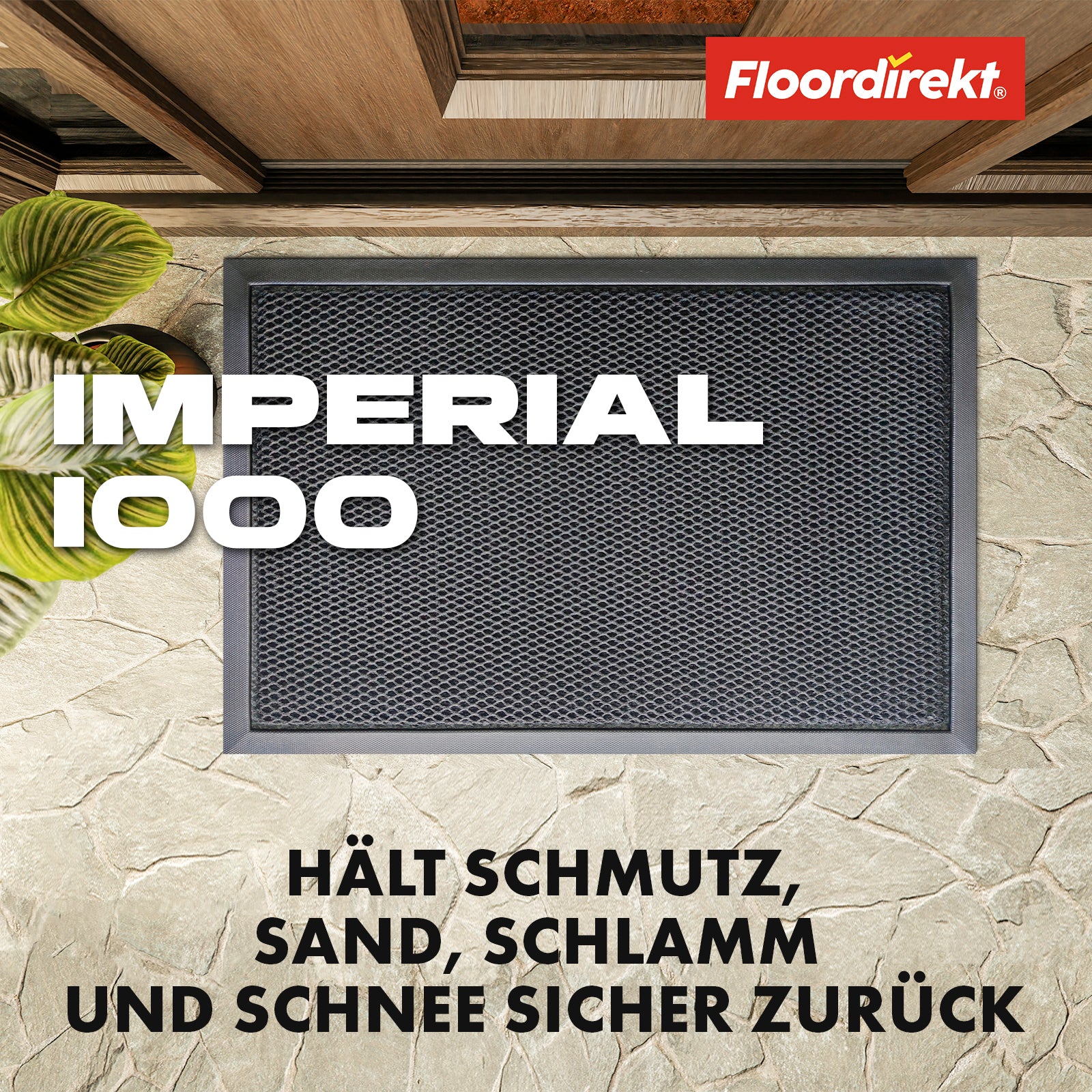 Wycieraczka | Imperial 1000 | Innowacyjna tkanina 3D zapewniająca skuteczną filtrację | Dostępna w 2 kolorach i 3 rozmiarach