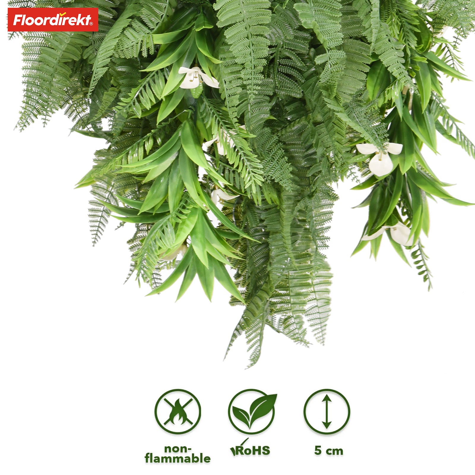 Wisząca roślina | Rainforest | Sztuczna zielona roślina do stylowej dekoracji wnętrz i na zewnątrz