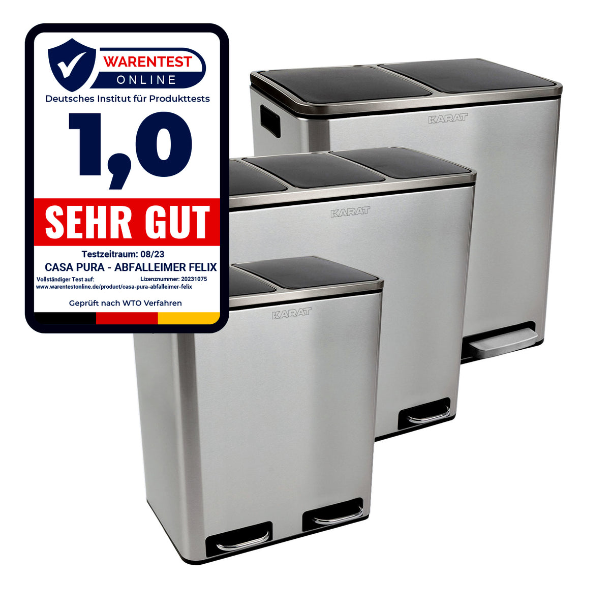 Kosz na śmieci | Felix | Segregacja odpadów | W 5 kolorach