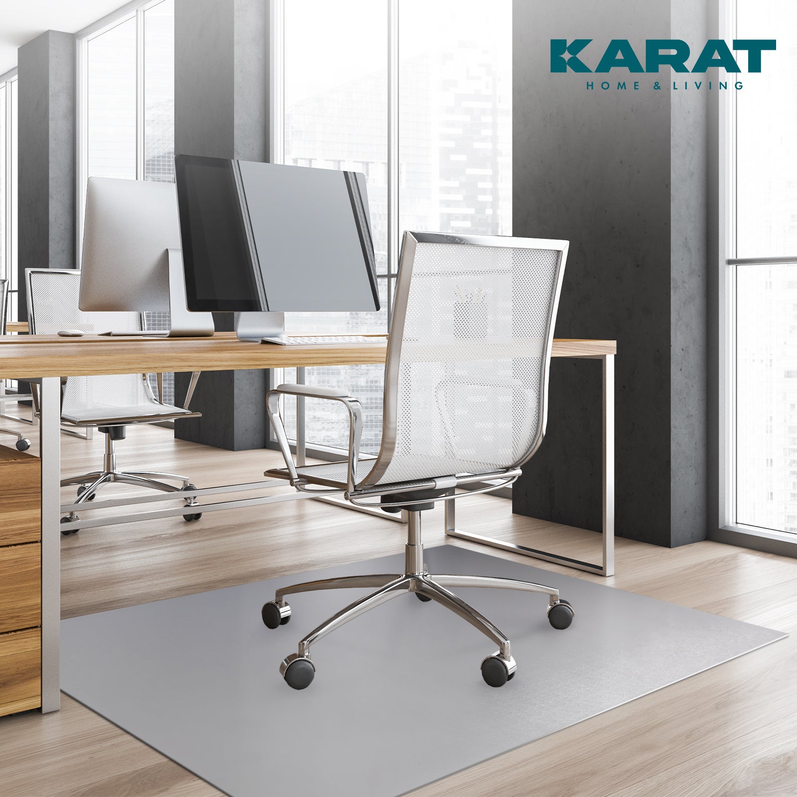 ✂ Mata ochronna do podłóg twardych | Neo | Dostępna w wielu kolorach | Indywidualnie docinana na wymiar