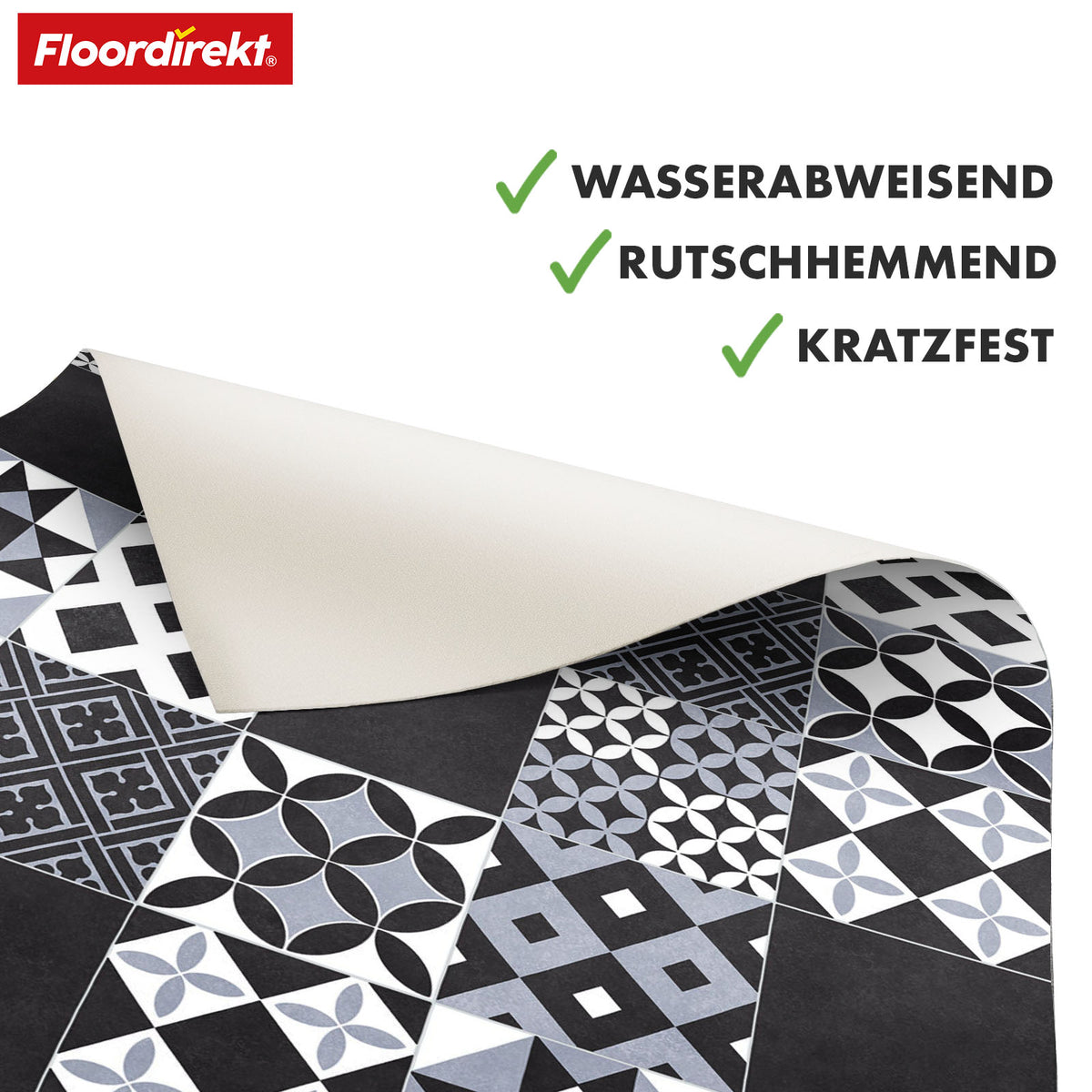 Podłogi CV | Amadora 990D | Wytrzymała podłoga winylowa o stylowym wyglądzie szarych płytek w stylu vintage