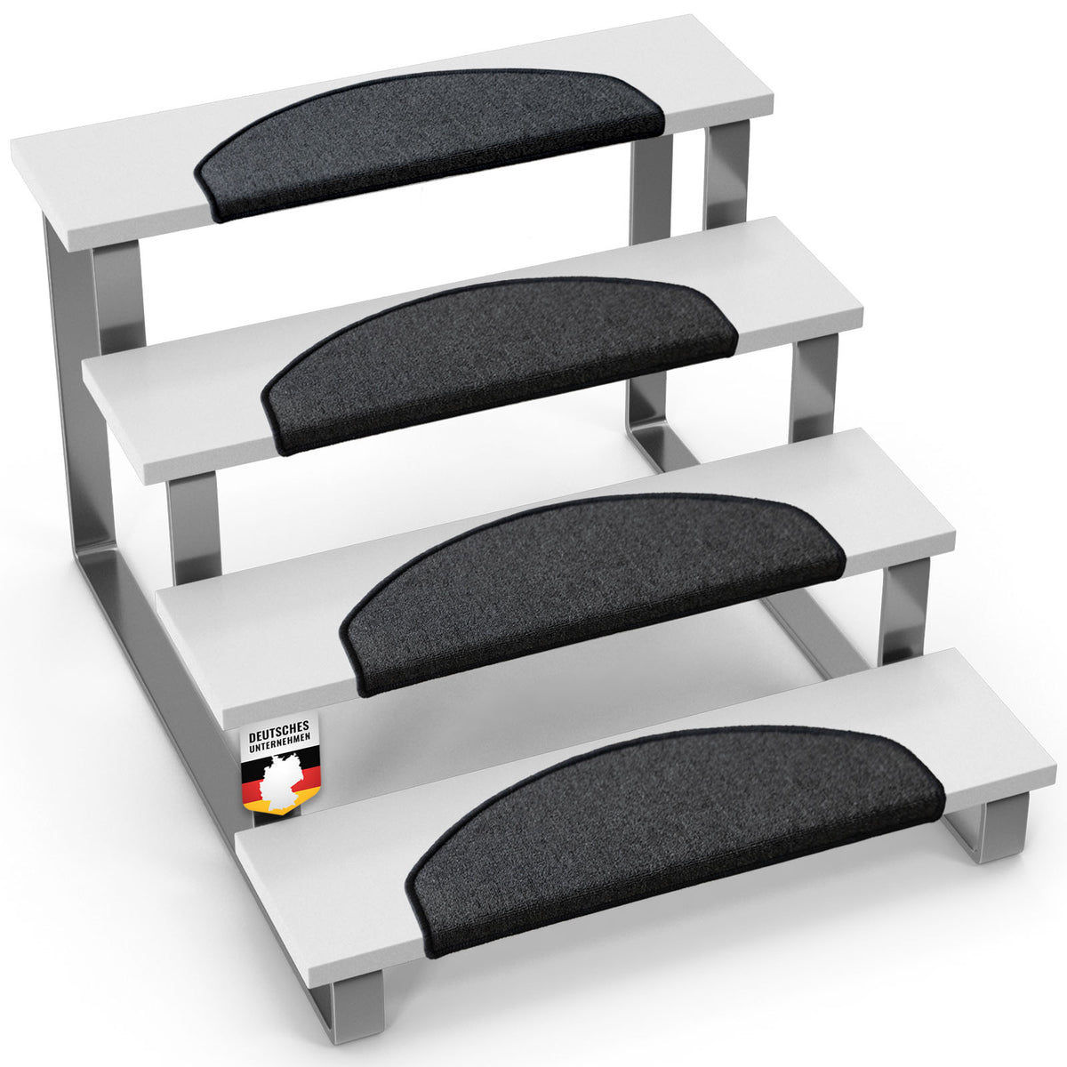 Mata do stepowania | London Pro | Nowoczesny design | Antypoślizgowa i łatwa do czyszczenia | Półokrągła