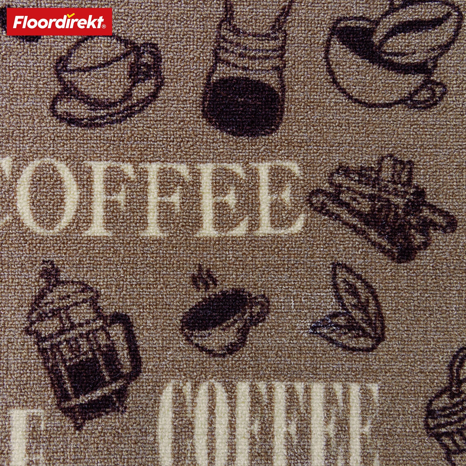 Dywanik na wymiar | Coffee | Motywy kawowe, antypoślizgowy, konfigurowalny
