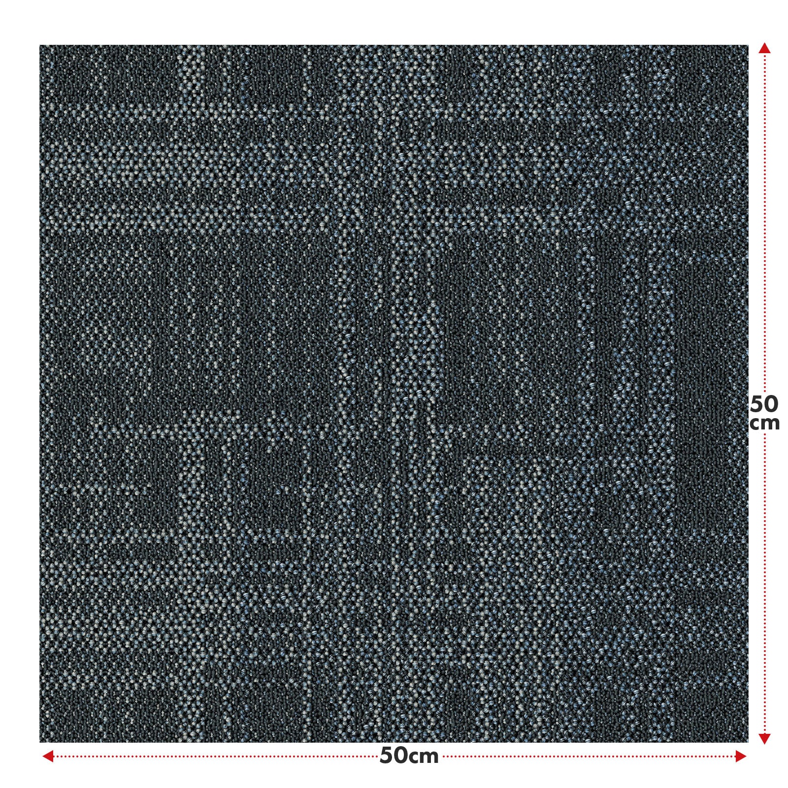 Płytki dywanowe | Luzern | 50 x 50 cm | Wygodne, dźwiękochłonne i odpowiednie do ogrzewania podłogowego | Dostępne w 4 kolorach