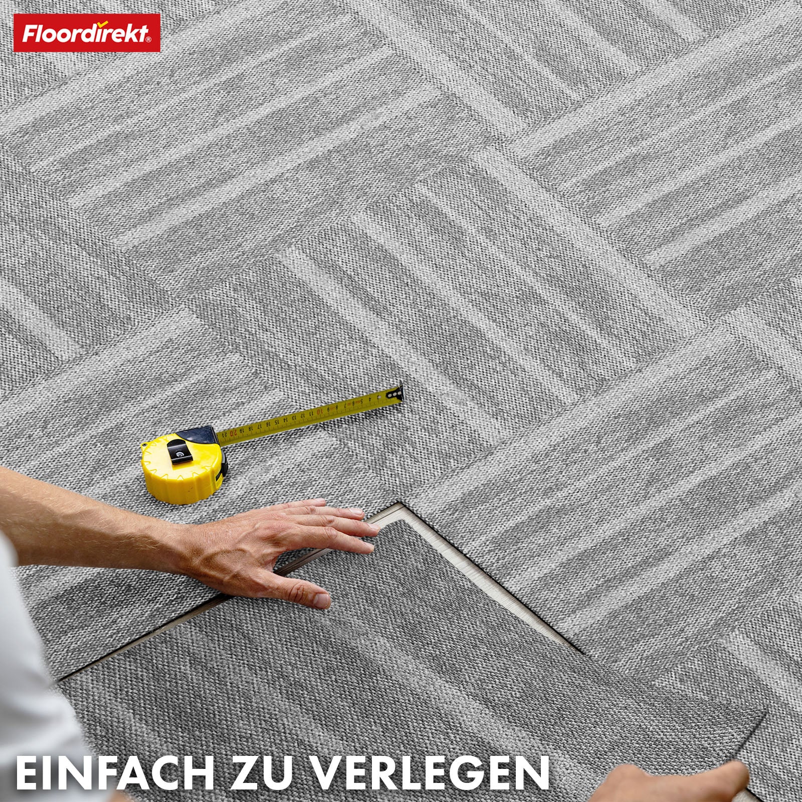 Płytki dywanowe | Zürich | 50 x 50 cm | Idealne do biur i salonów | Wysokiej jakości designerskie płytki w 4 kolorach