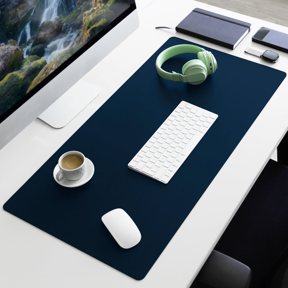 Podkładka na biurko | Nero | Łatwa w pielęgnacji, miękka imitacja skóry | Dostępna w wielu kolorach i rozmiarach