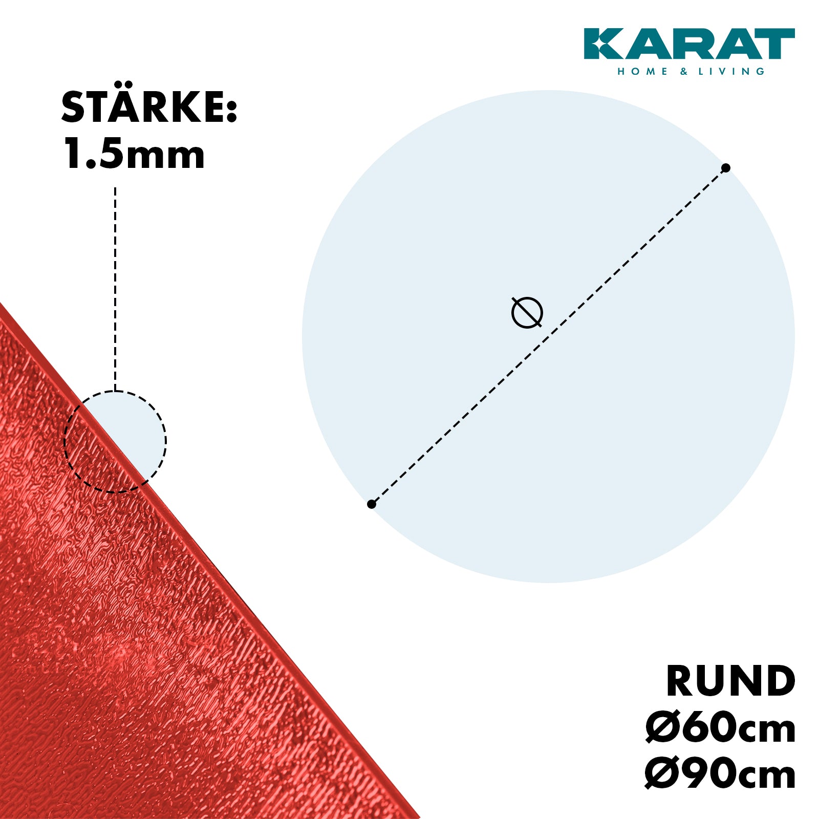 Podstawka z fazowaną krawędzią do doniczek z fazowaną krawędzią | Majesty | Ochrona podstawy | W wielu kolorach i rozmiarach