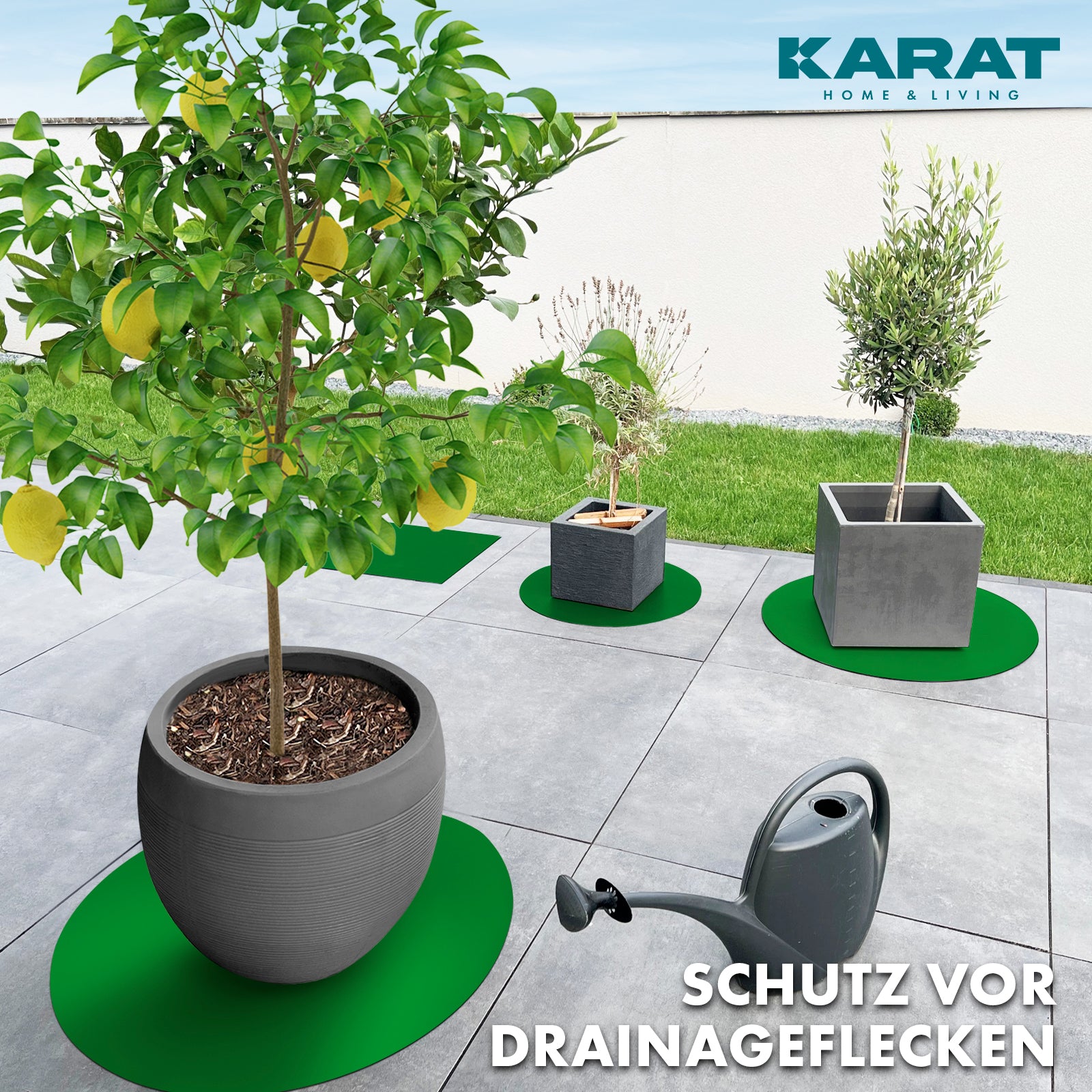 Podstawka z fazowaną krawędzią do doniczek z fazowaną krawędzią | Majesty | Ochrona podstawy | W wielu kolorach i rozmiarach