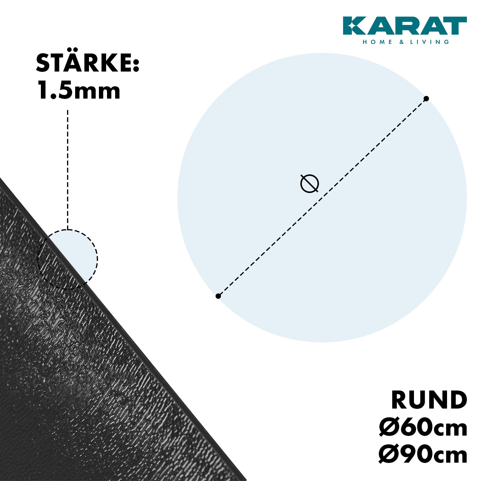 Podstawka z fazowaną krawędzią do doniczek z fazowaną krawędzią | Majesty | Ochrona podstawy | W wielu kolorach i rozmiarach