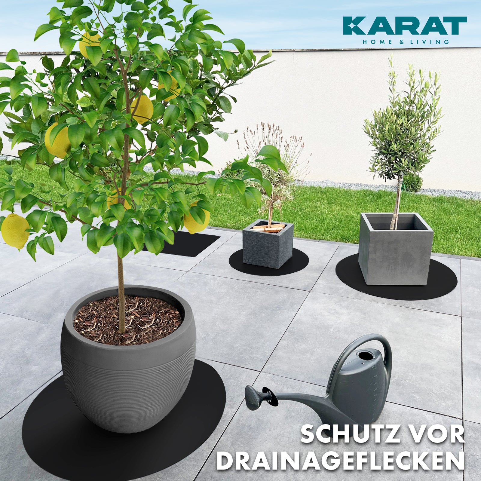 Podstawka z fazowaną krawędzią do doniczek z fazowaną krawędzią | Majesty | Ochrona podstawy | W wielu kolorach i rozmiarach