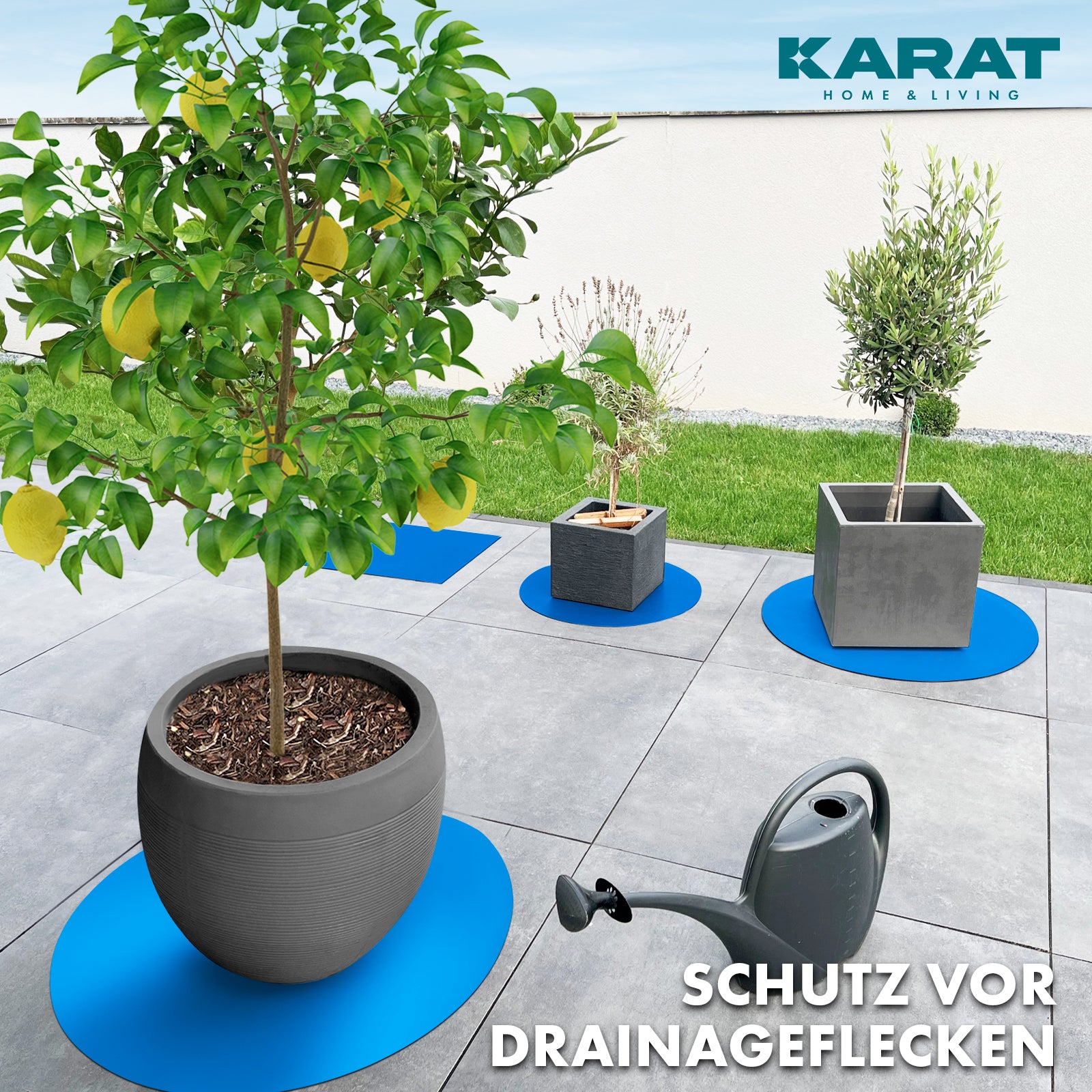 Podstawka z fazowaną krawędzią do doniczek z fazowaną krawędzią | Majesty | Ochrona podstawy | W wielu kolorach i rozmiarach