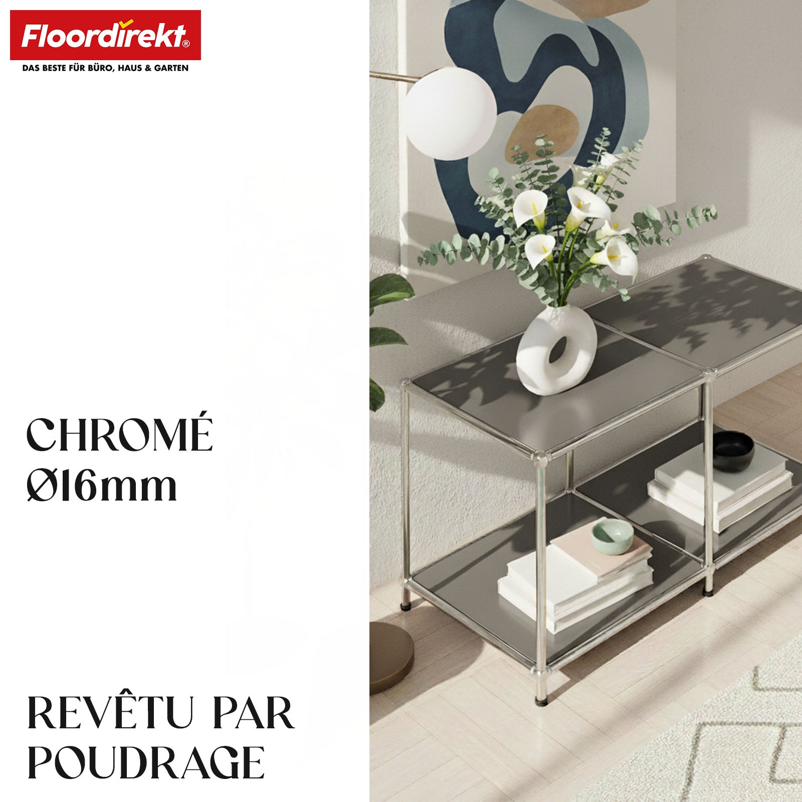 Regał metalowy | Concept Epure MK-016 | Kredens i regał z otwartymi półkami | Dostępny w kilku kolorach