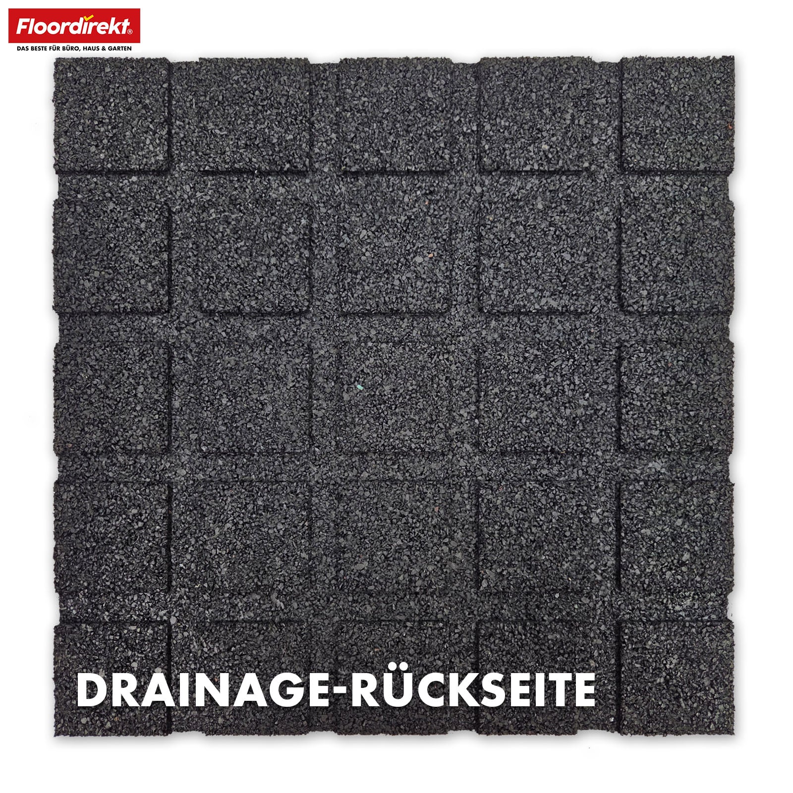 Mata zabezpieczająca przed upadkiem | Play Protect | Antypoślizgowa, wytrzymała gumowa ochrona podłogi | Różne grubości i kolory | 50 x 50 cm
