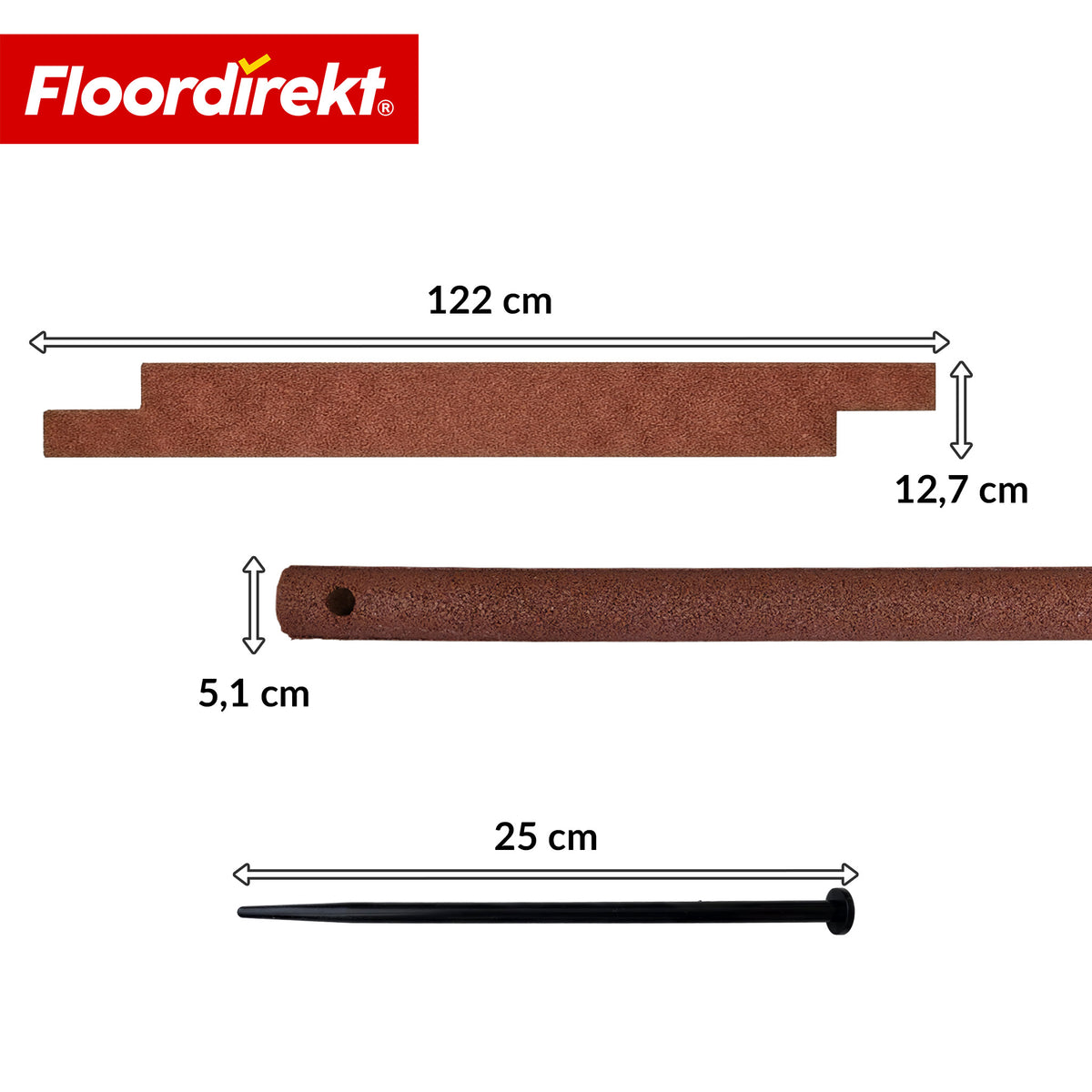 Gumowy krawężnik | Elastyczna obrzeże trawnikowe i obrzeże rabat z recyklingowanej gumy do ogrodu, ścieżek i tarasu