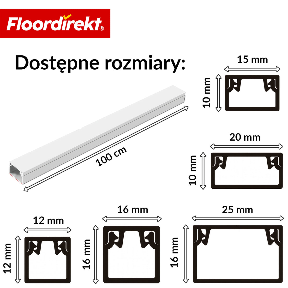Goulotte de câble | Oskar | Cache-câbles adhésif 10 x 1 m | Cache-câbles blanc pour TV, mur & bureau