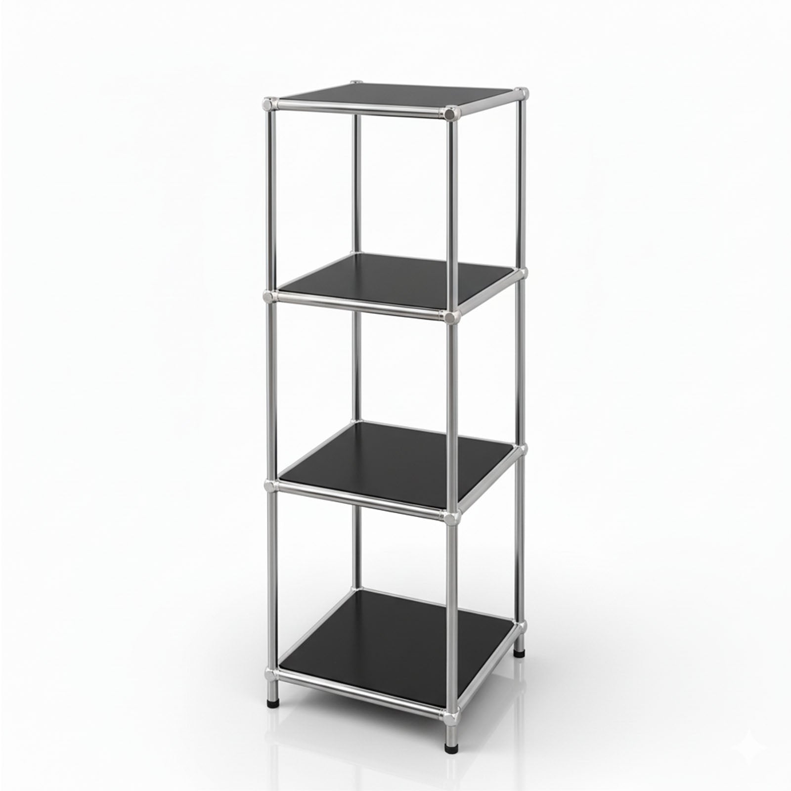 Regał metalowy | Concept Epure MK-005 | 4-poziomowy regał z otwartymi półkami | Dostępny w kilku kolorach