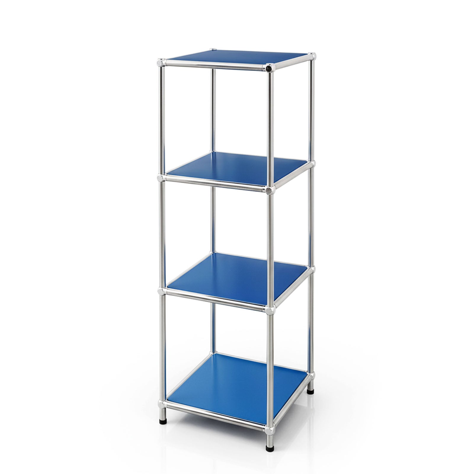 Regał metalowy | Concept Epure MK-005 | 4-poziomowy regał z otwartymi półkami | Dostępny w kilku kolorach