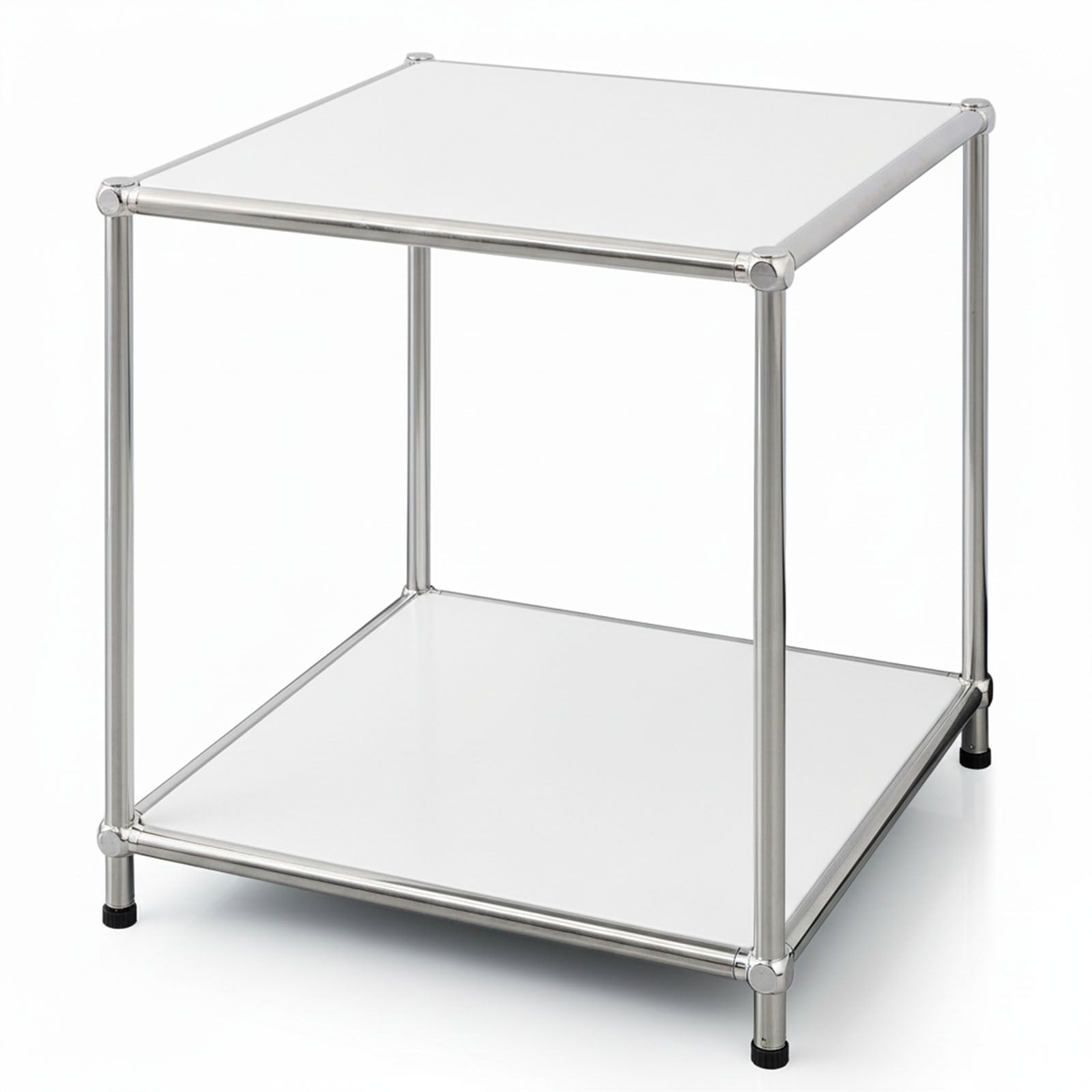Regał metalowy | Concept Epure MK-012 | Otwarty regał pomocniczy i do przechowywania z 2 półkami | Dostępny w kilku kolorach