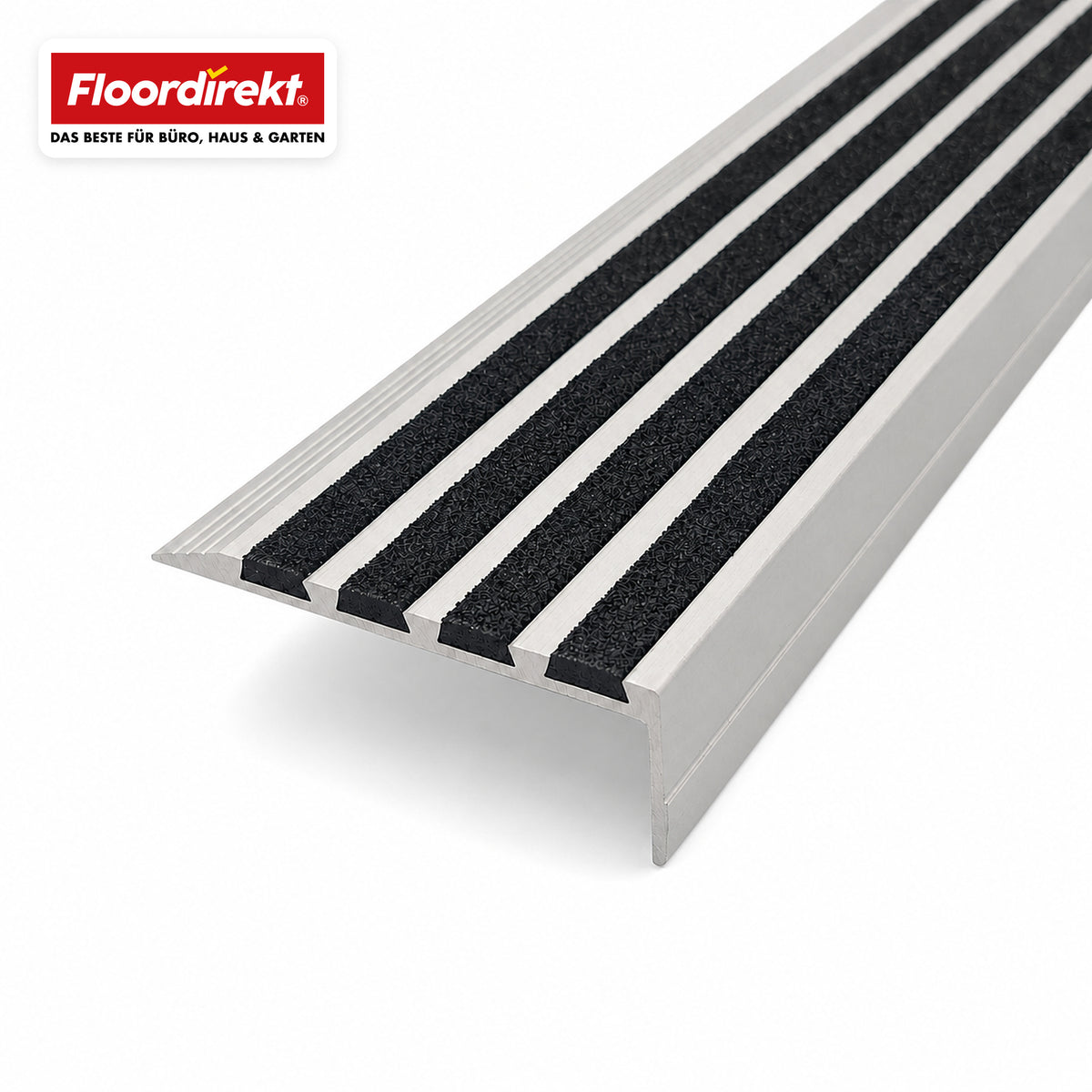 Profil schodowy | Solid | Aluminiowy profil antypoślizgowy z wkładką z tlenku glinu