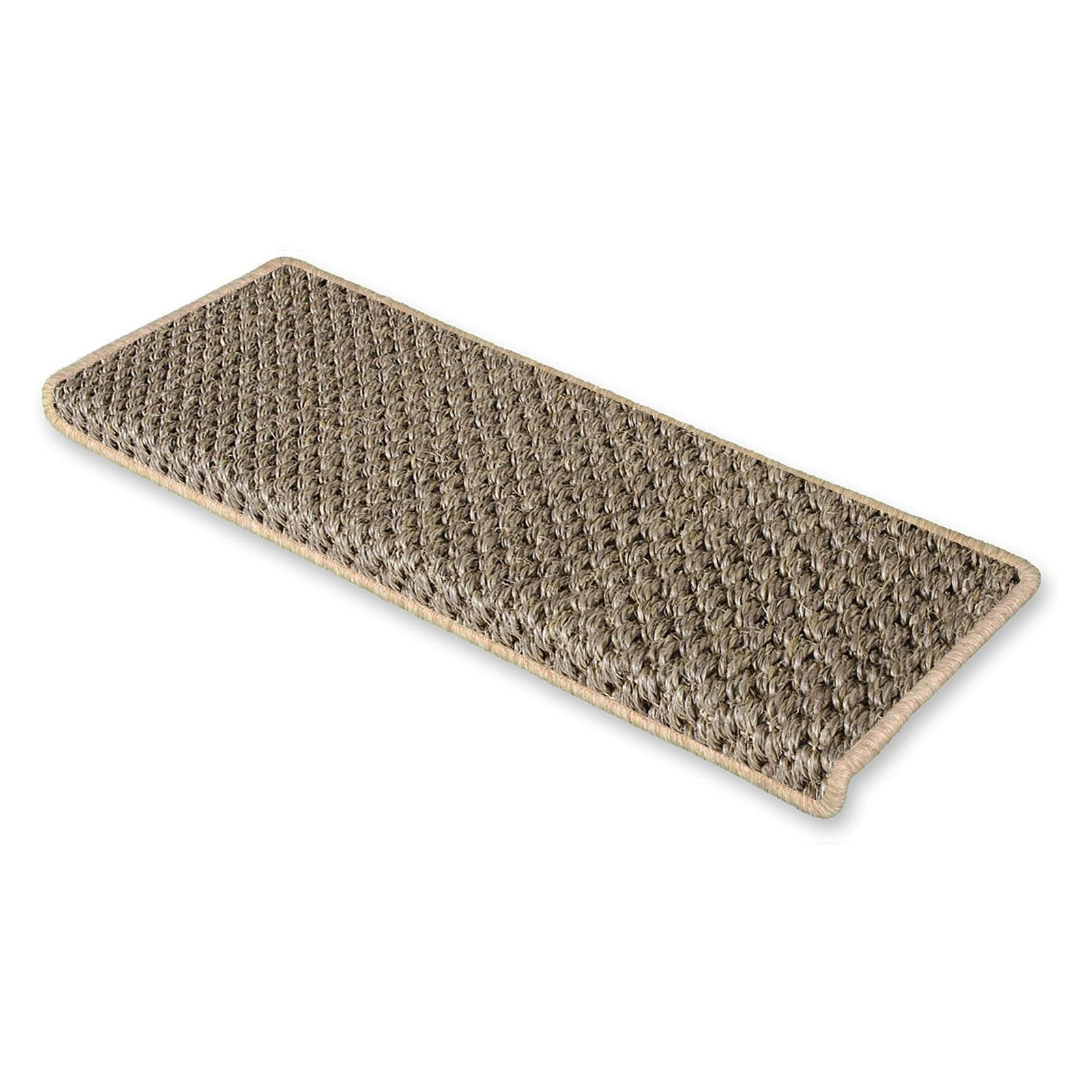 Sisal-Stufenmatte Tiger-Eye Półokrągła oder eckig 3 Farben | Beżowy