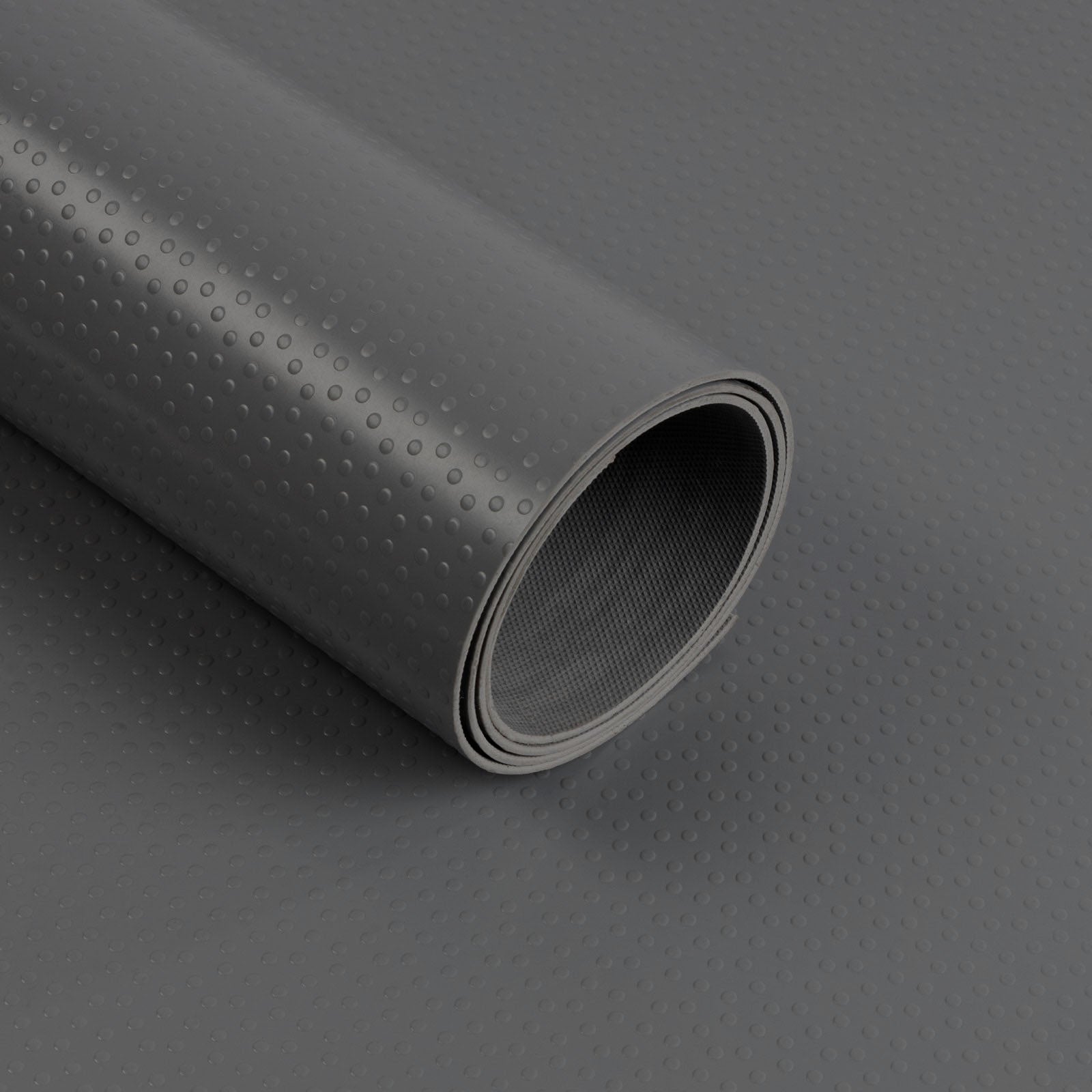 ✂ Podłoga z PVC | Dots | Ciemnoszary | Antypoślizgowa, odporna na ścieranie i łatwa w pielęgnacji | Grubość: 2 mm