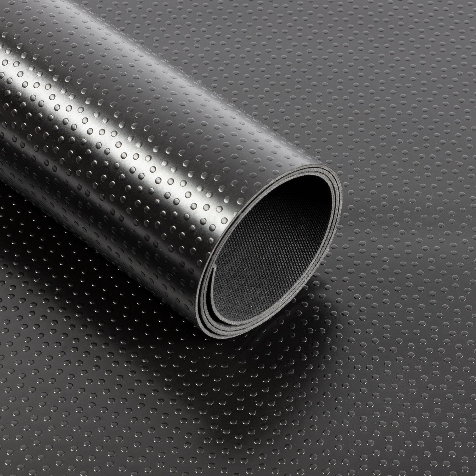 ✂ Wykładzina podłogowa PVC | Dots | Czarny | Grubość: 2mm