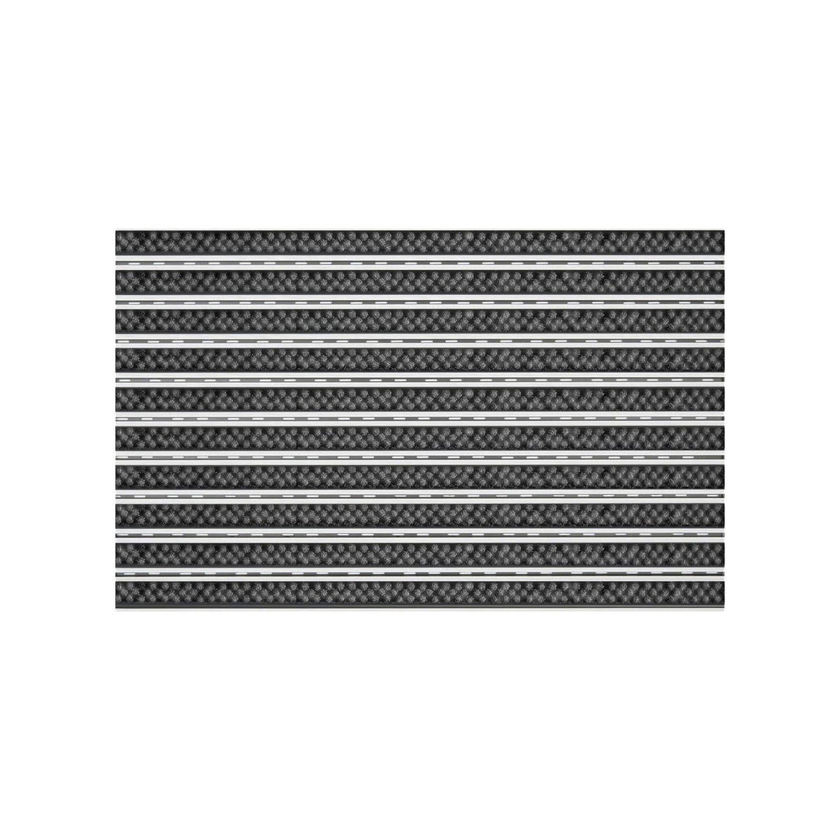 ✂ Mata wejściowa | Wycieraczka aluminiowa Aluflex JR Brush | 15 mm | Na wymiar