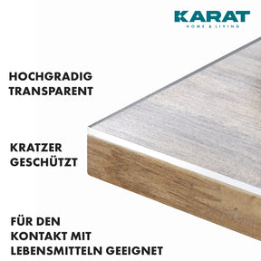 Folia na stół, przezroczysta, matowa, z prostym cięciem | Imperial | Antypoślizgowa, wodoodporna folia ochronna na stoły | Indywidualne cięcie na wymiar