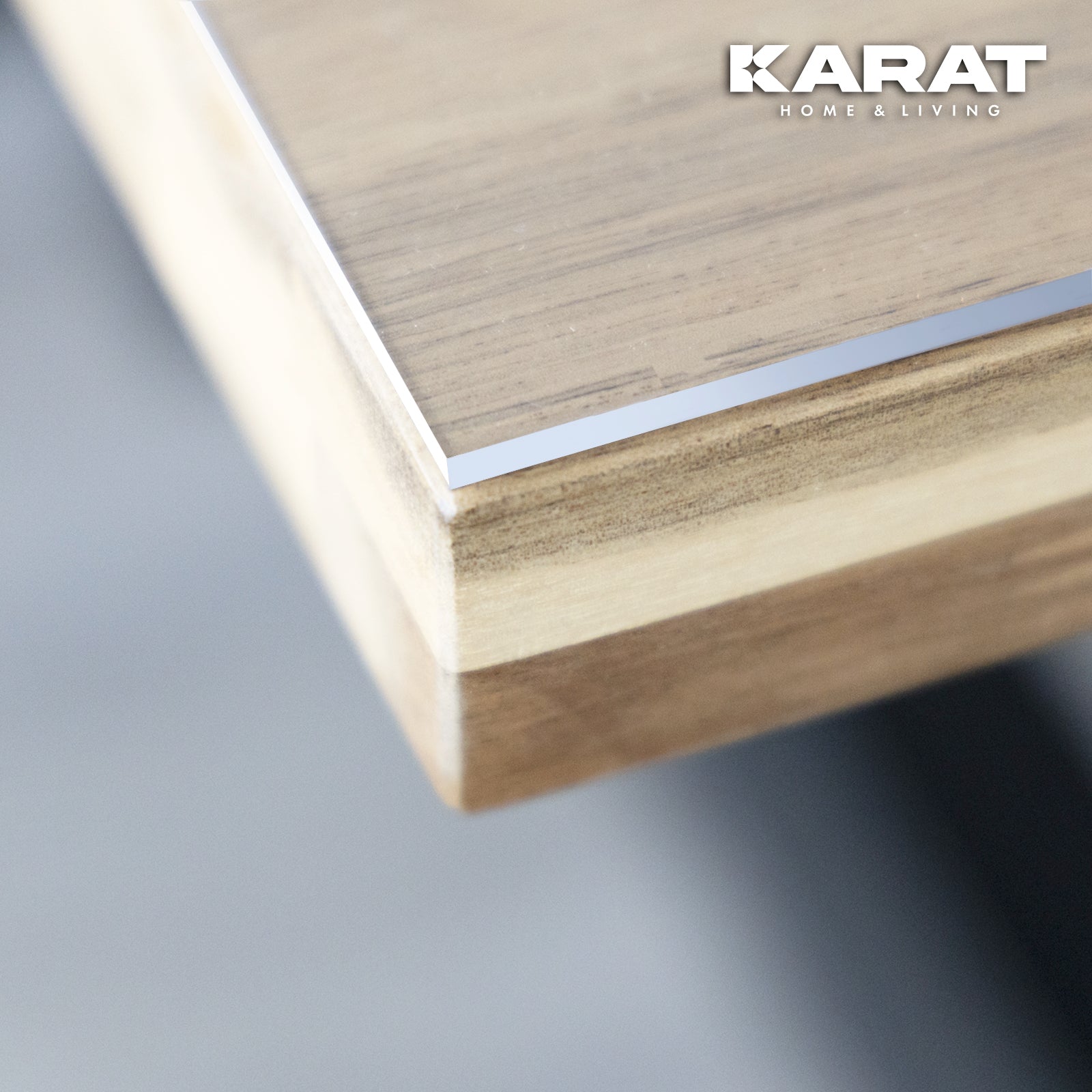 Przezroczysta folia stołowa z prostym cięciem | Crystal | Krystalicznie przezroczysta folia ochronna do stołów | Indywidualne cięcie