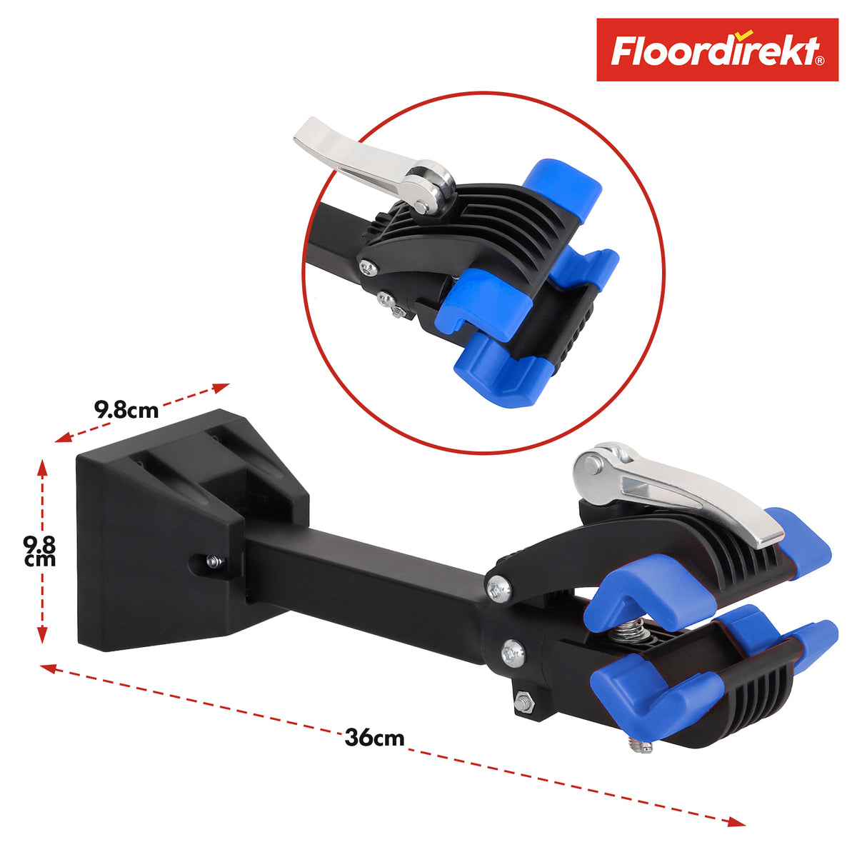 Uchwyt ścienny na rower | Levin | Kompatybilny z większością ram rowerowych | Udźwig do 20 kg