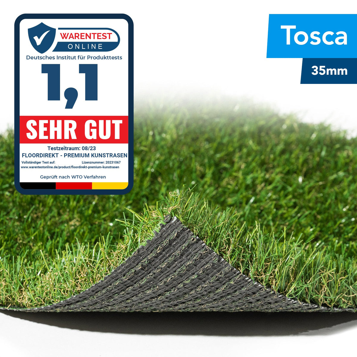 ✂ Sztuczna trawa Tosca | Wysokość: 35 mm
