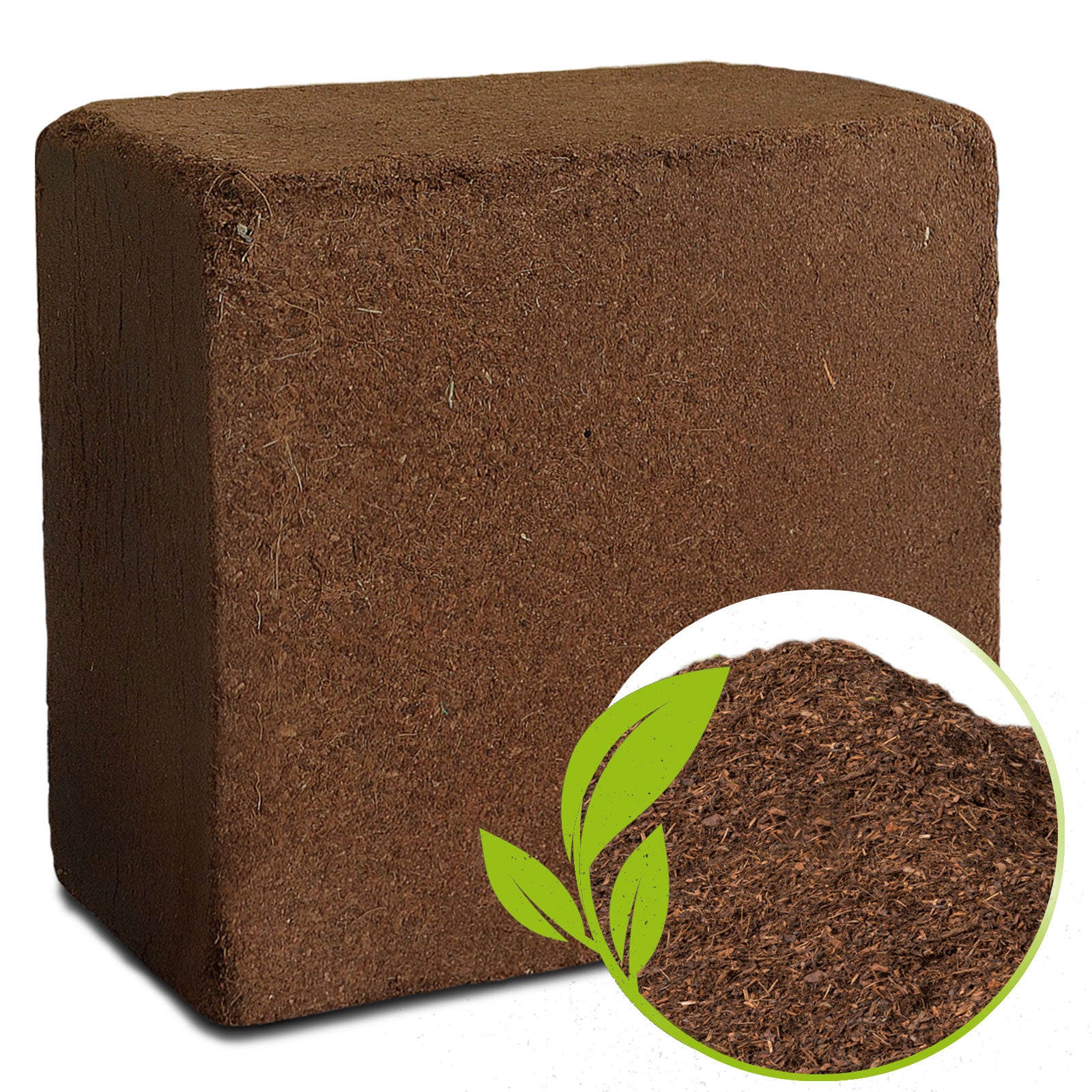 Kokoserde Blumenerde aus Kokosfasern Als Block gepresst 5 kg
