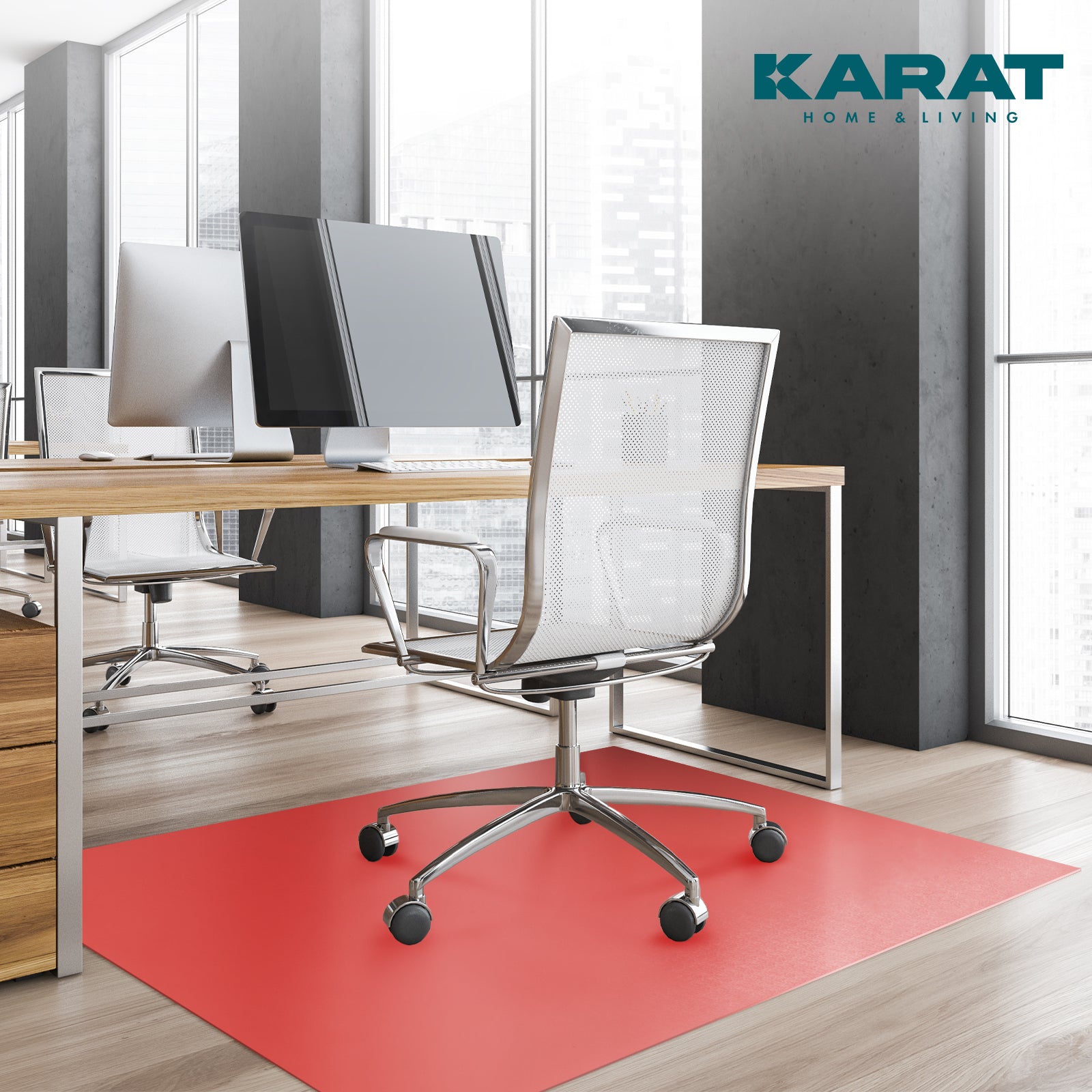 ✂ Mata ochronna do podłóg twardych | Neo | Dostępna w wielu kolorach | Indywidualnie docinana na wymiar