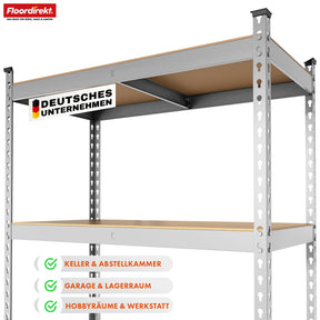 Regały do dużych obciążeń | Rhino | Regały magazynowe z 5 półkami | Nośność 1050 kg | Innowacyjny system wtykowy | W różnych kolorach i rozmiarach