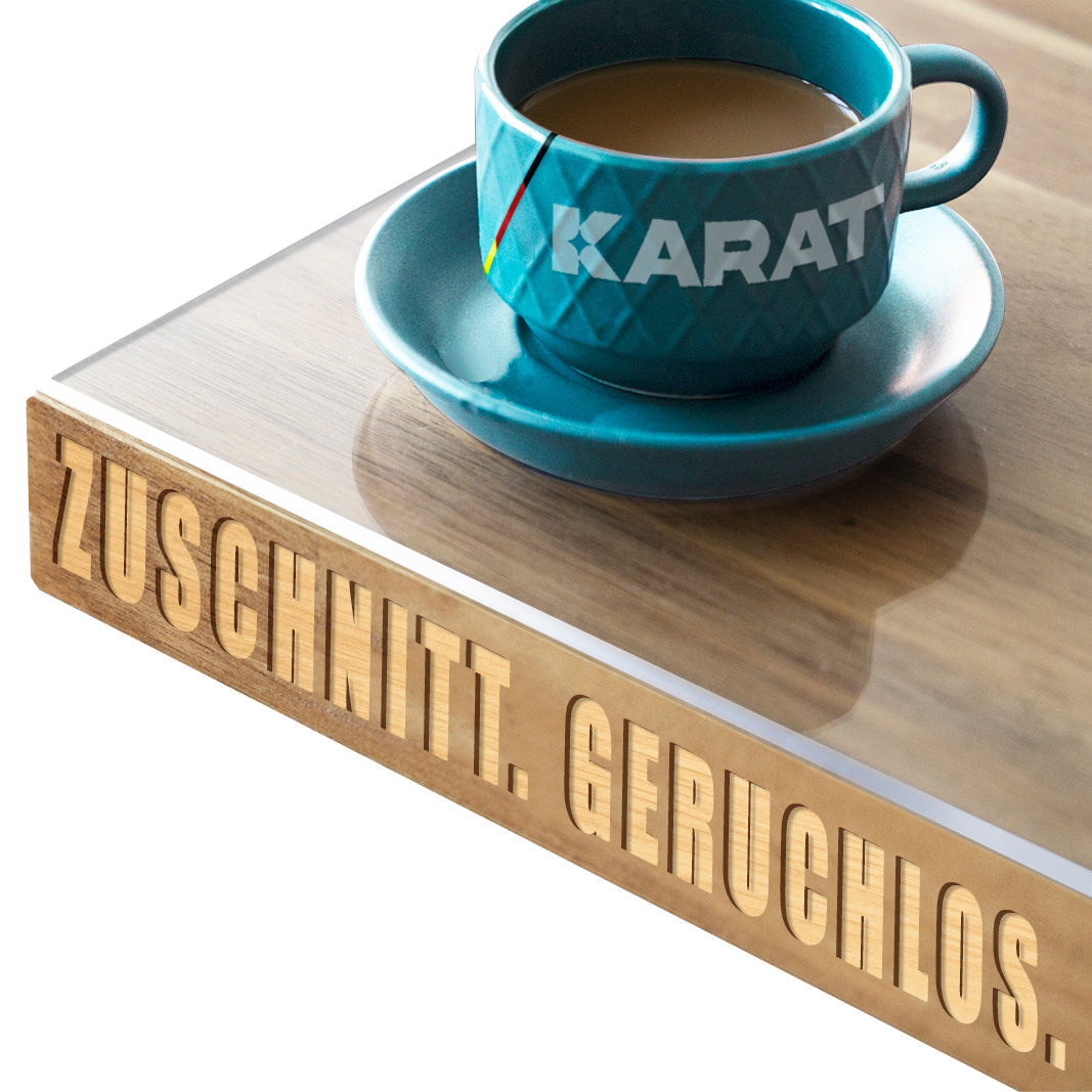 ✂ Przezroczysta folia stołowa z fazowaną krawędzią | Crystal | Krystalicznie przezroczysta folia ochronna do stołów | Cięcie na zamówienie