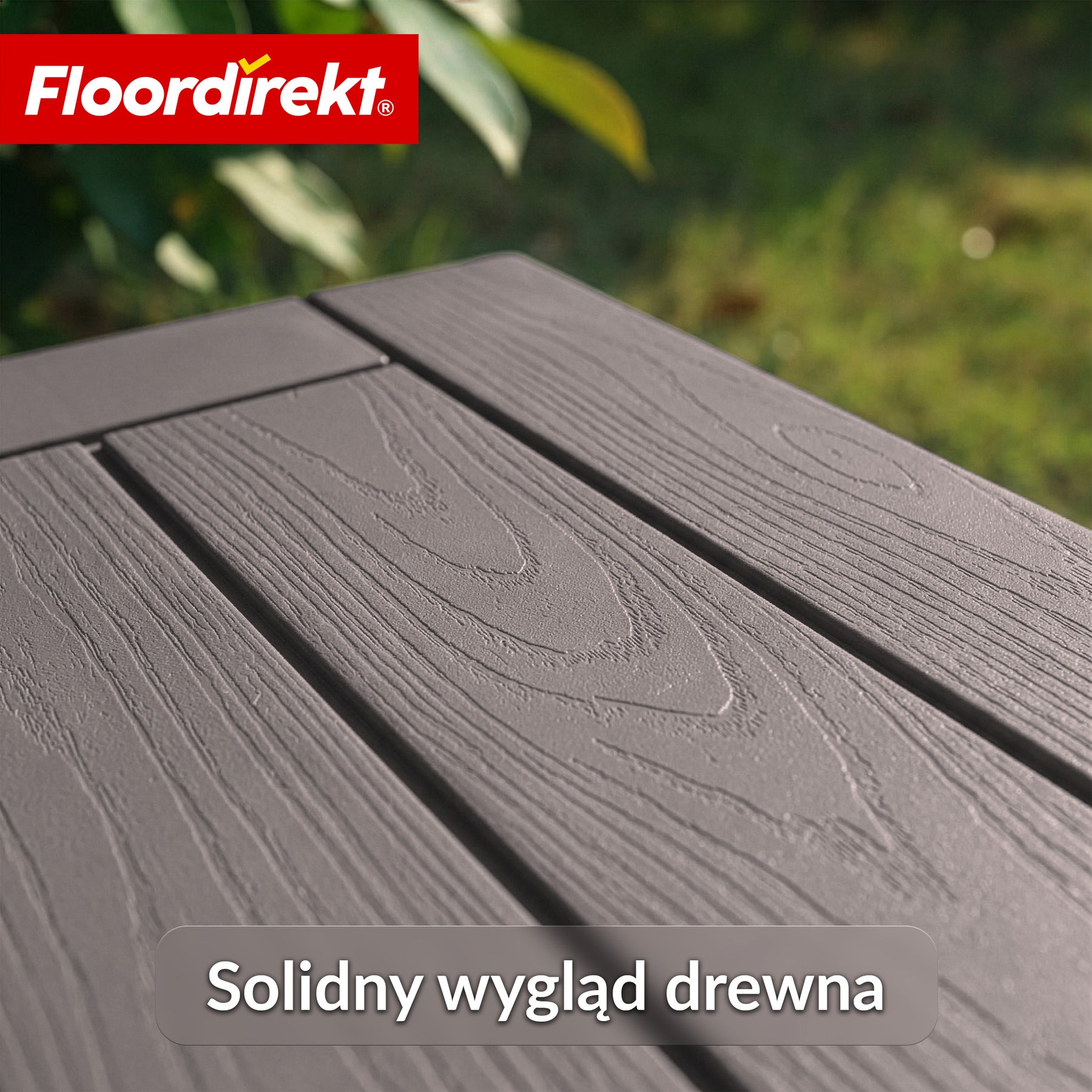 Skrzynia ogrodowa w wyglądzie drewna | Wodoodporna skrzynia na poduszki na taras i balkon | 118L / 270L / 300L