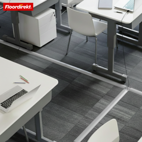 Kanał kablowy podłogowy „Cable Guard” | Antypoślizgowa osłona kabli i ochrona przed potknięciem | Elastyczny, przycinany & na 2 kable do 8 mm Ø