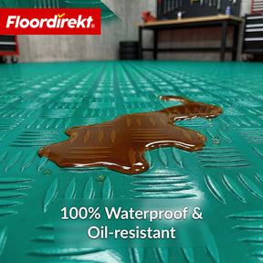 Wykładzina PVC | Bullet | Wzór blachy ryflowanej | Antypoślizgowa & Łatwa w czyszczeniu | Na metry / Cięcie na wymiar | Szerokość 110 cm