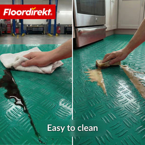 Wykładzina PVC | Bullet | Wzór blachy ryflowanej | Antypoślizgowa & Łatwa w czyszczeniu | Na metry / Cięcie na wymiar | Szerokość 110 cm