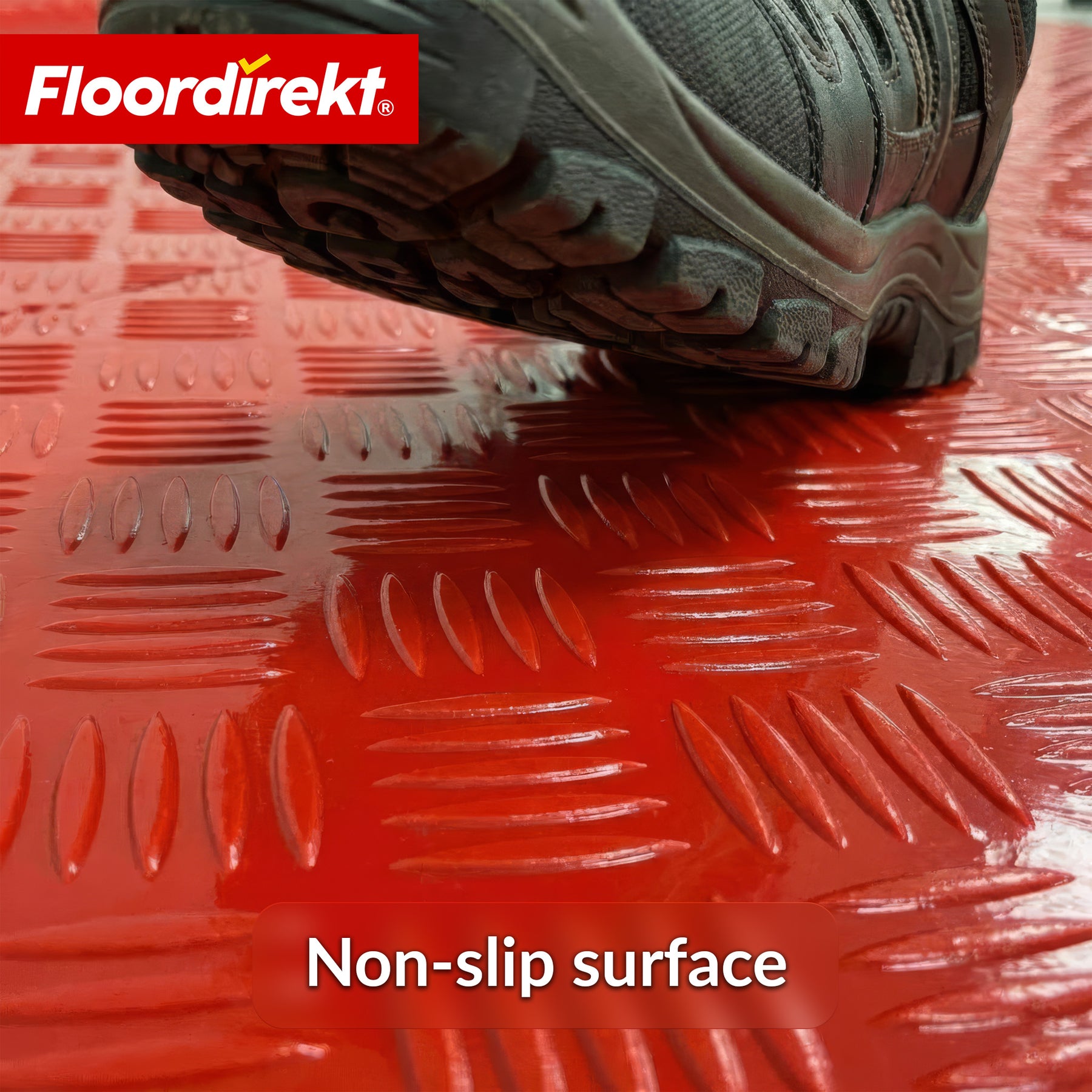 Wykładzina PVC | Bullet | Wzór blachy ryflowanej | Antypoślizgowa & Łatwa w czyszczeniu | Na metry / Cięcie na wymiar | Szerokość 110 cm